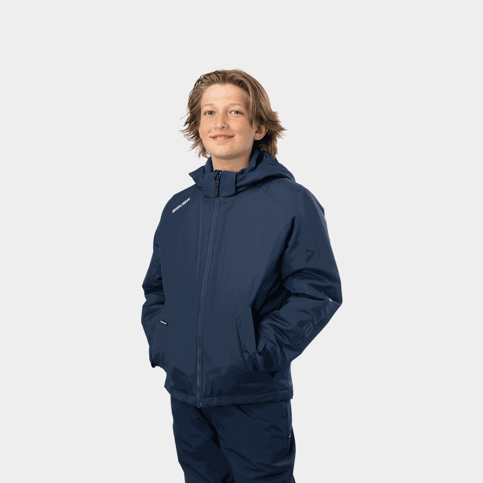 S24 Bauer Team Heavyweight Jacket 24/25, jakke, barn