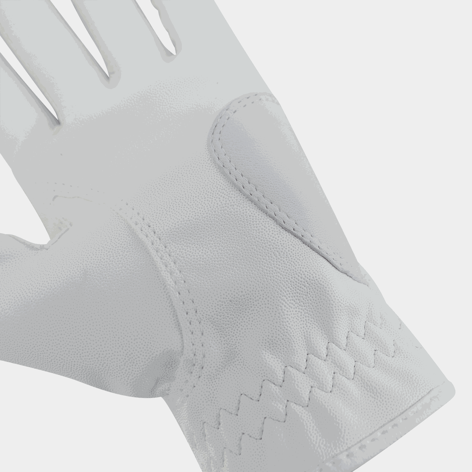  Luvas de golfe Feel Plus para canhotos, brancas.