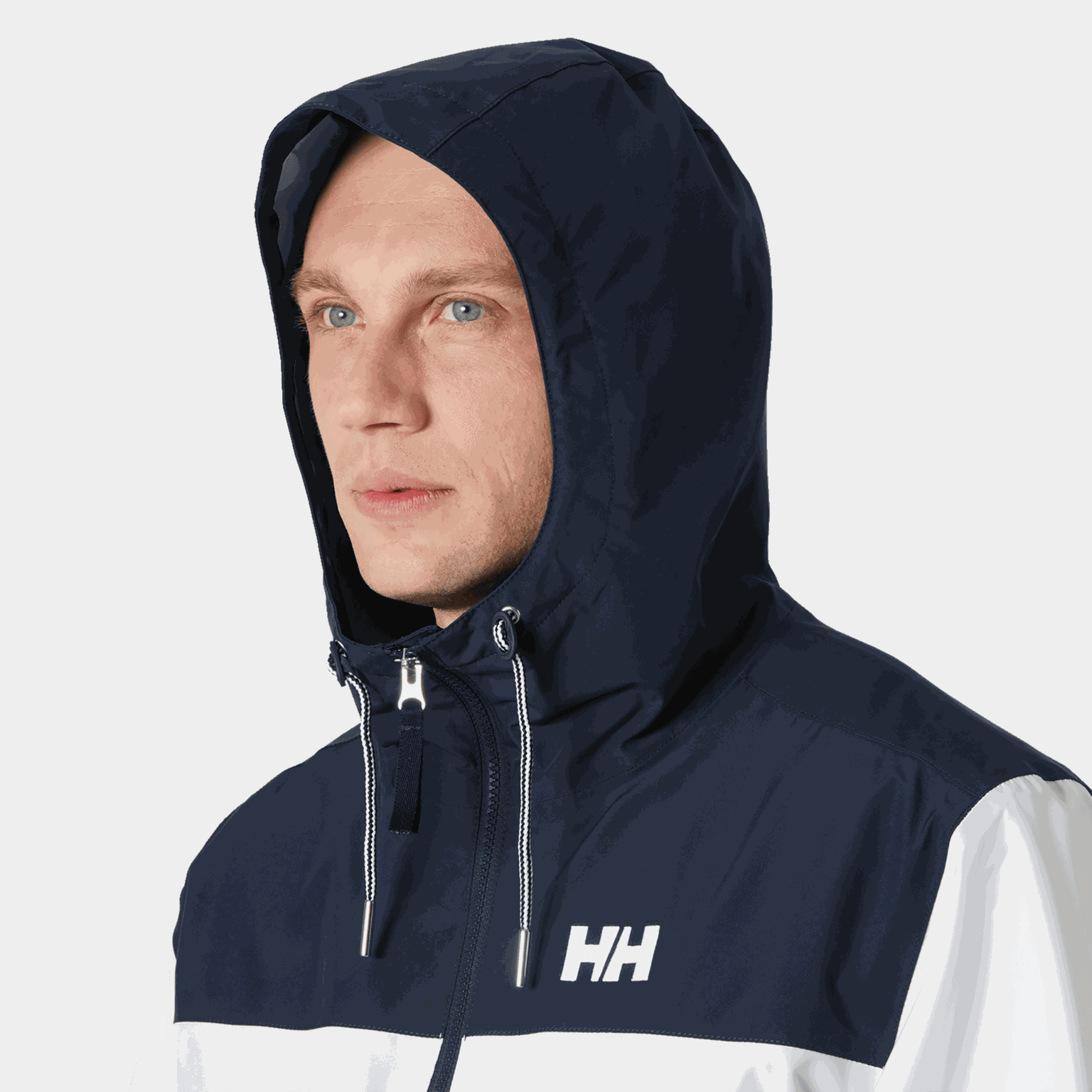  Jaqueta impermeável masculina Koster - azul escuro