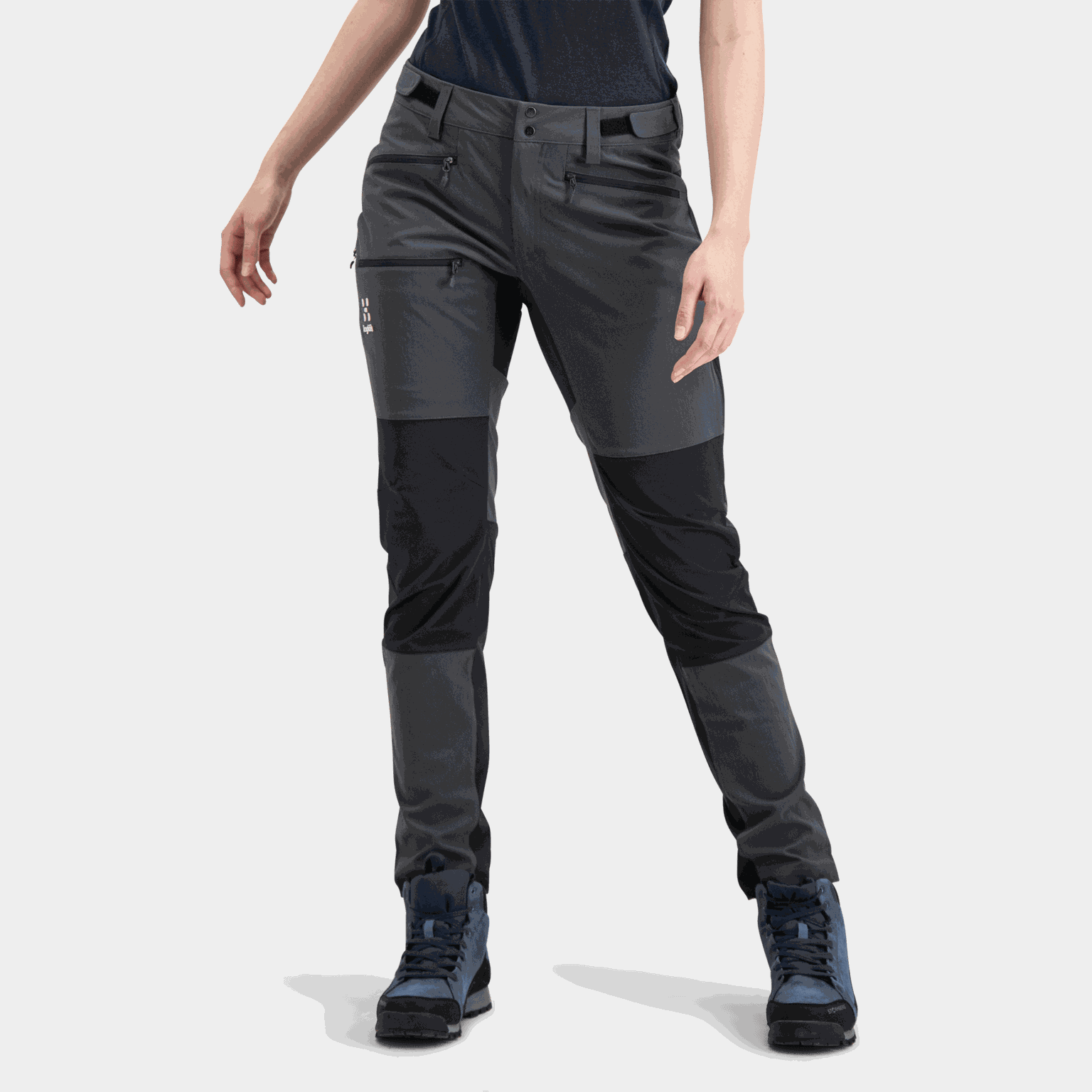 Slim fit broek van zirkonium, softshellbroek, trekkingbroek, damesbroek
