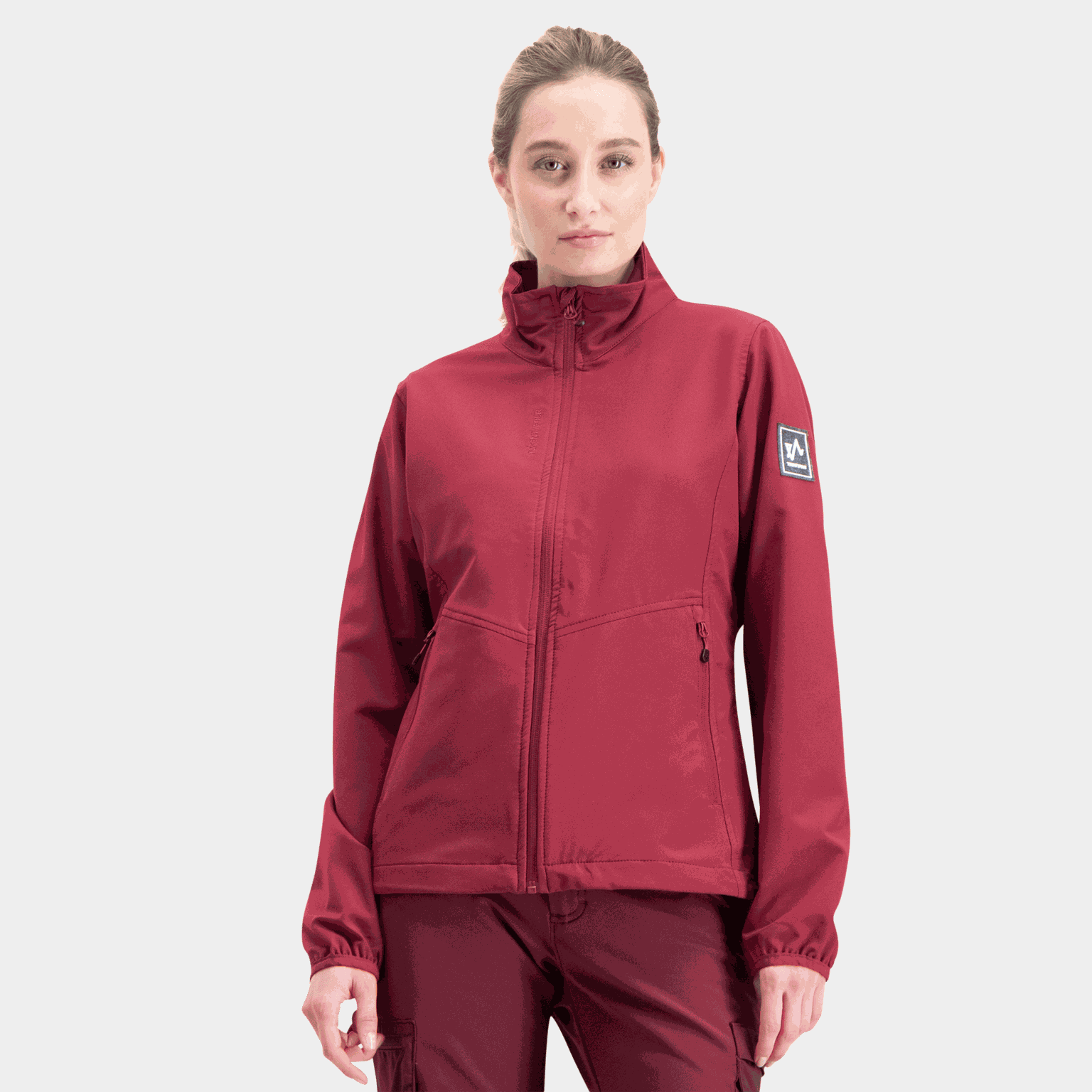 Jaqueta feminina de manga comprida em tecido softshell Tind