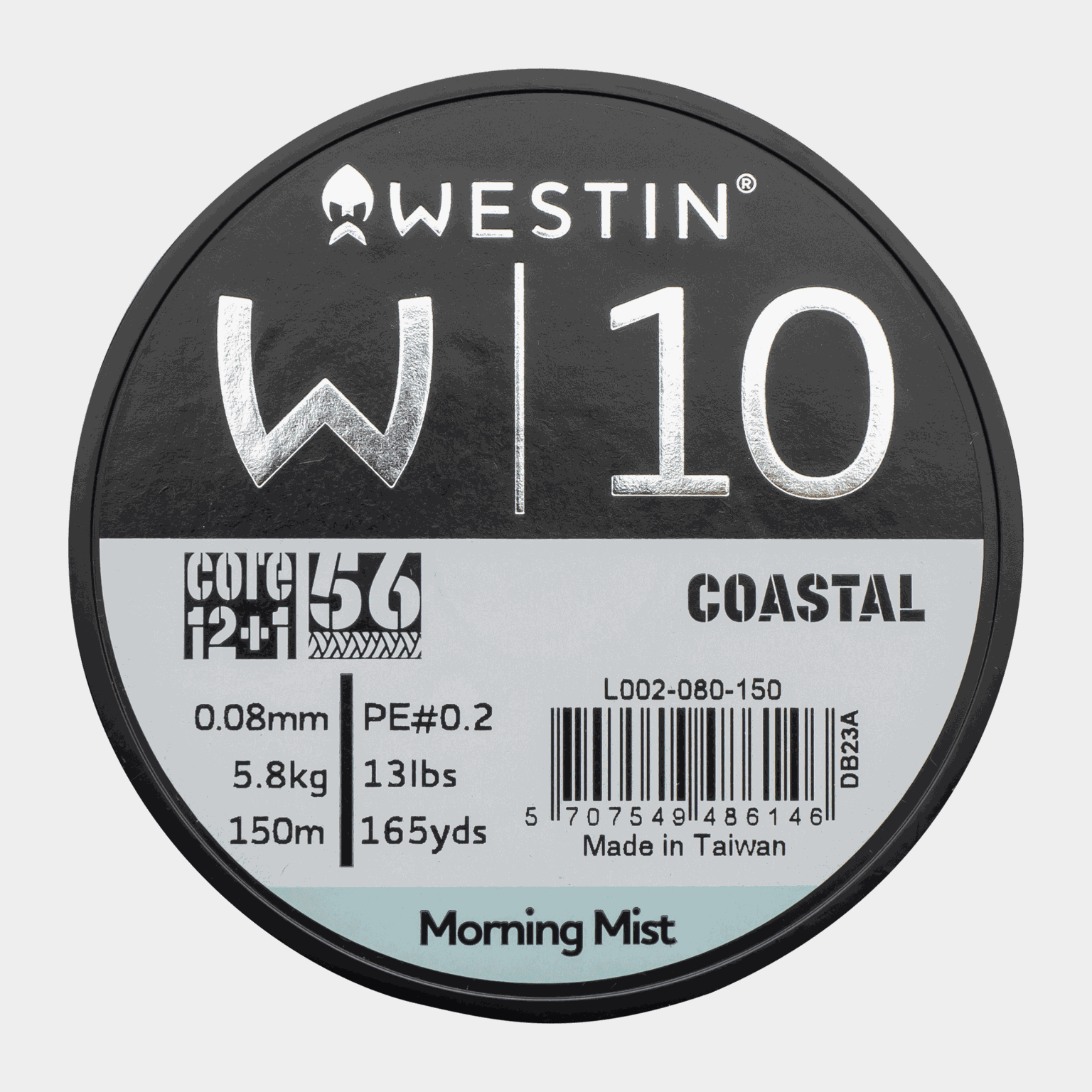 W10 13 Braid Coastal 0,08 mm 150 m 5,8 kg, Multifilament-Angelschnur -