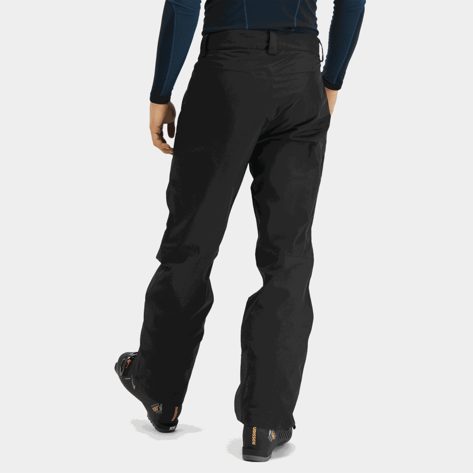  Spodnie termiczne Alpine Blizzard 24/25, legginsy narciarskie, legginsy snowboardowe, męskie – czarne