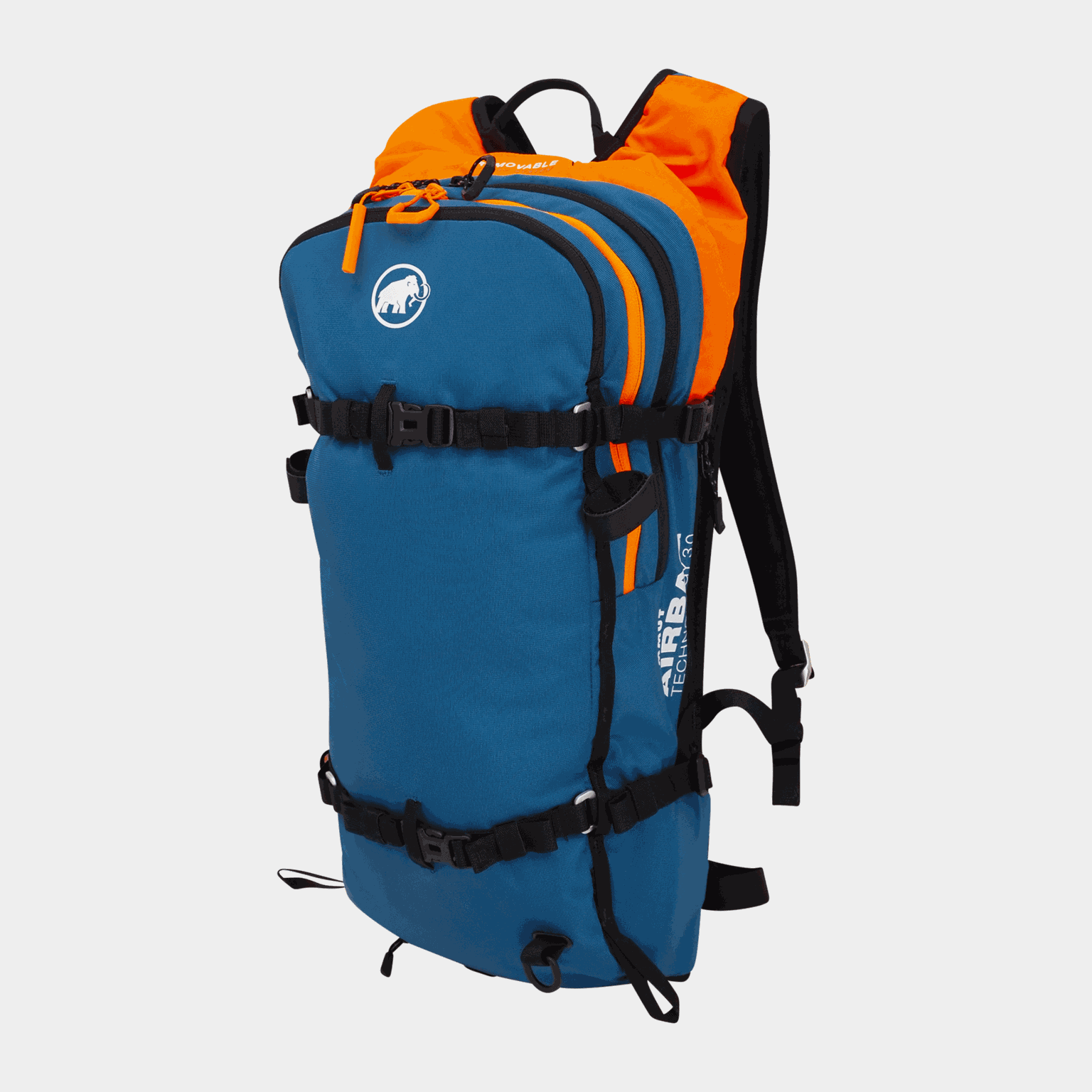 Mochila inflável com airbag removível 3.0 (61/63,5 cm), unissex, azul