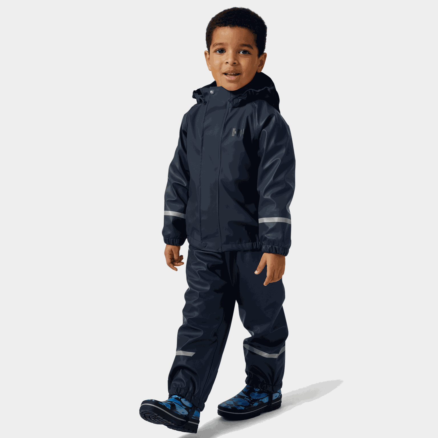  Ensemble de pluie Bergen Fleece PU 2.0, ensemble de pluie pour enfants – Bleu foncé