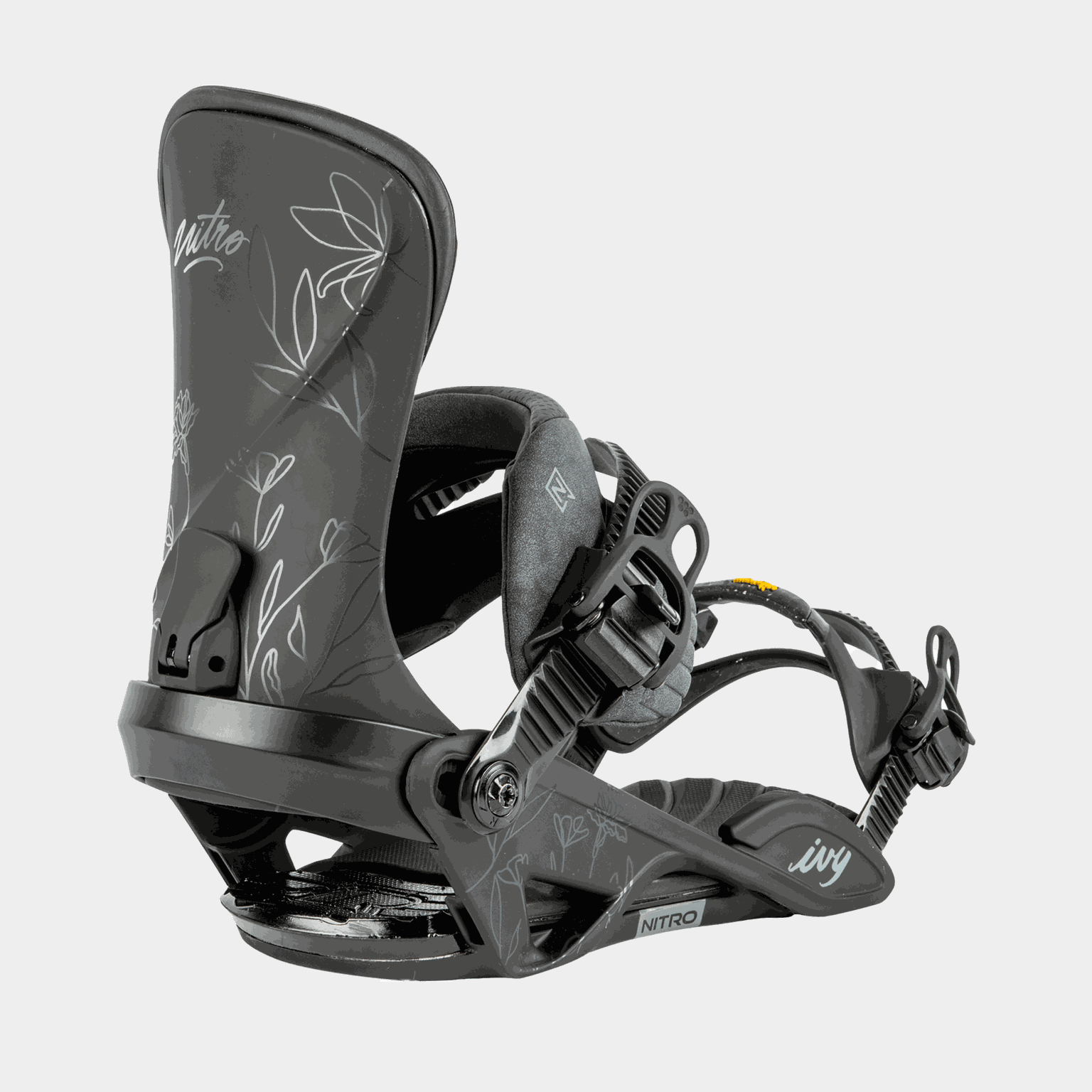 Fixation de snowboard W Ivy 24/25, fixation de snowboard femme - noire