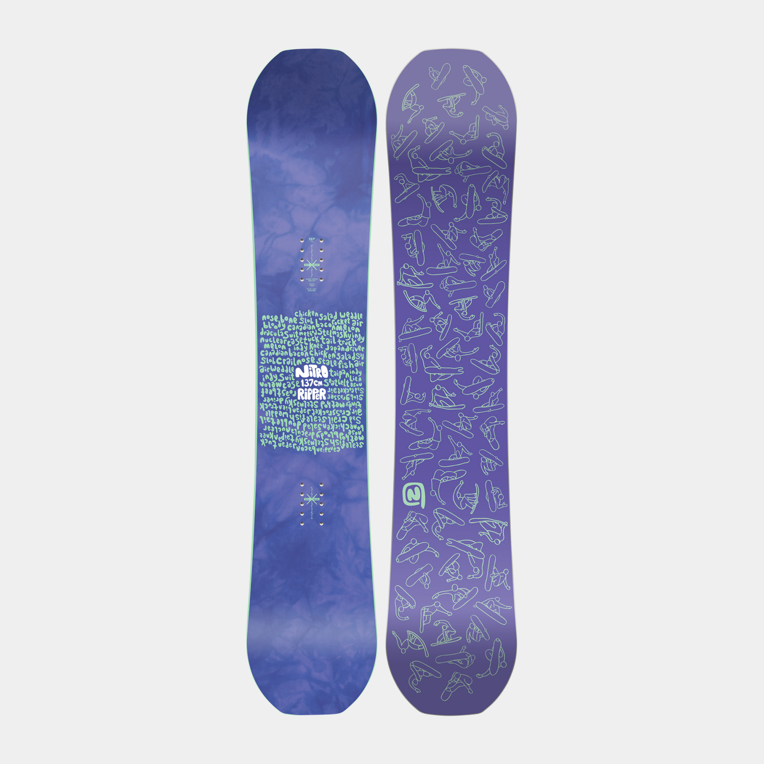 Prancha de snowboard Ripper Jr 24/25, prancha de snowboard infantil - Multicolorida