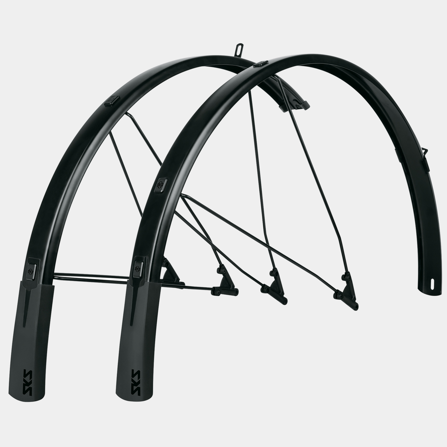 Bluemels 46mm full fender set, skjermsett - Svart