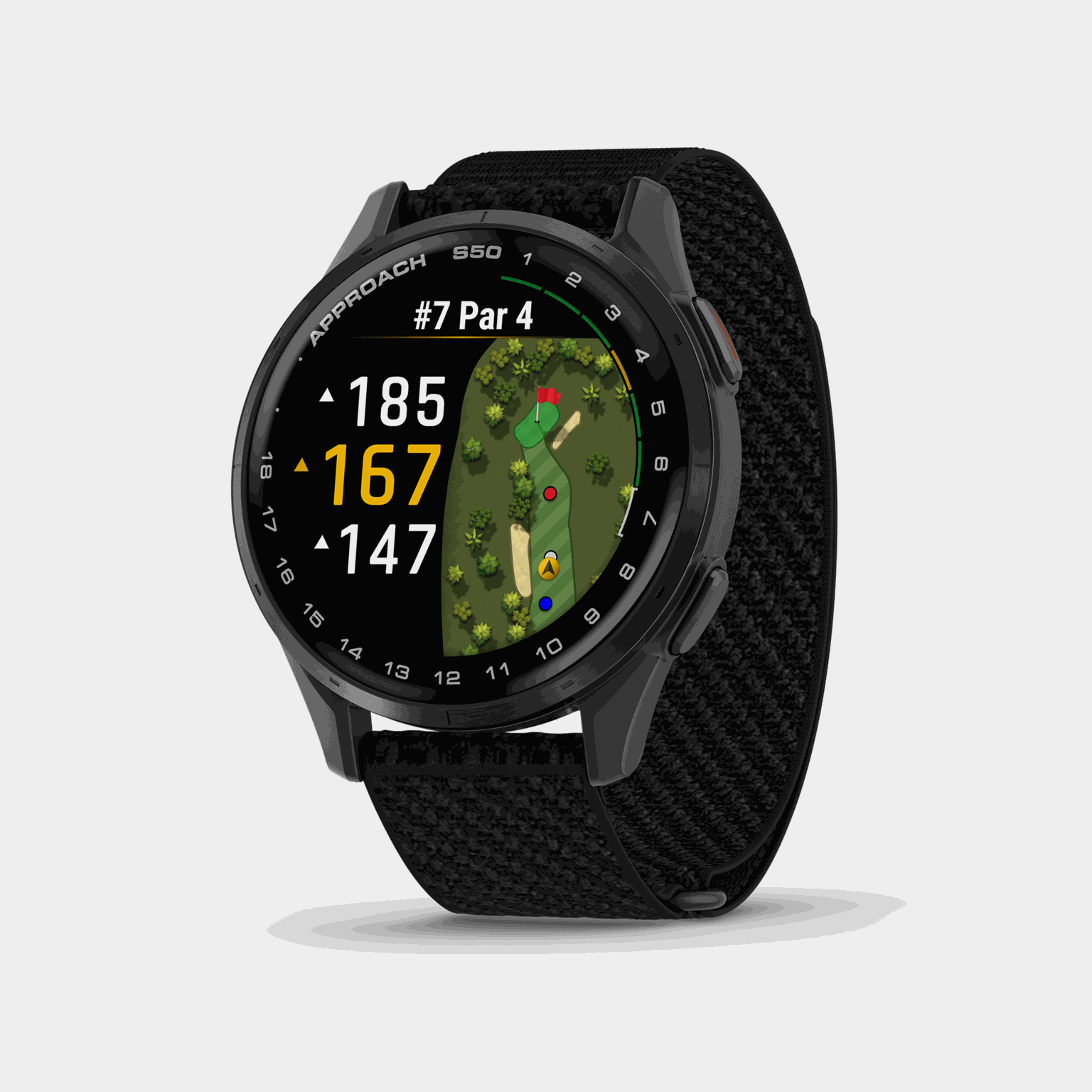Zoom S50, 43 mm, GPS para golfe, relógio de golfe