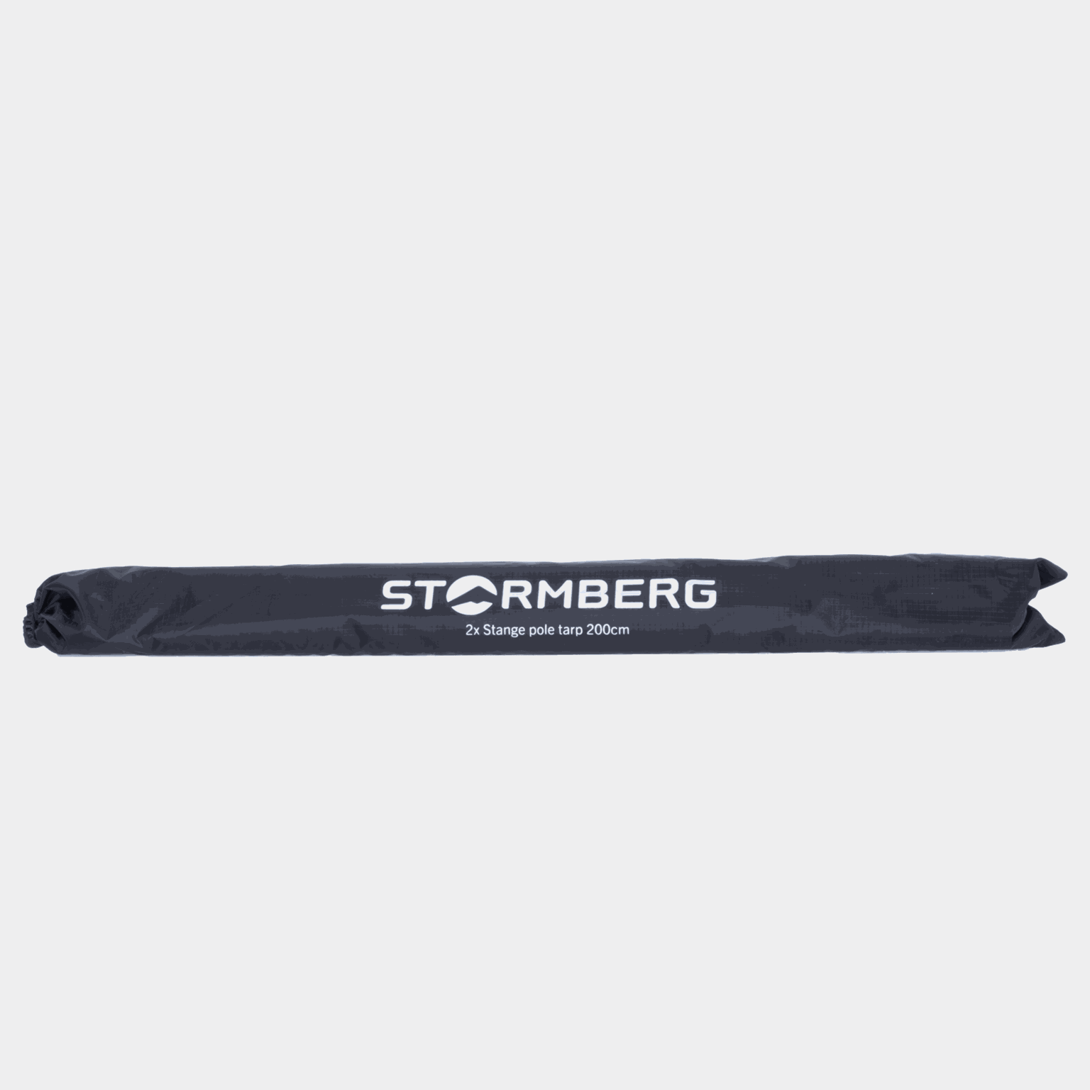 Stange Tarp Pole 2 pc, sammenleggbar tarpstang - Svart