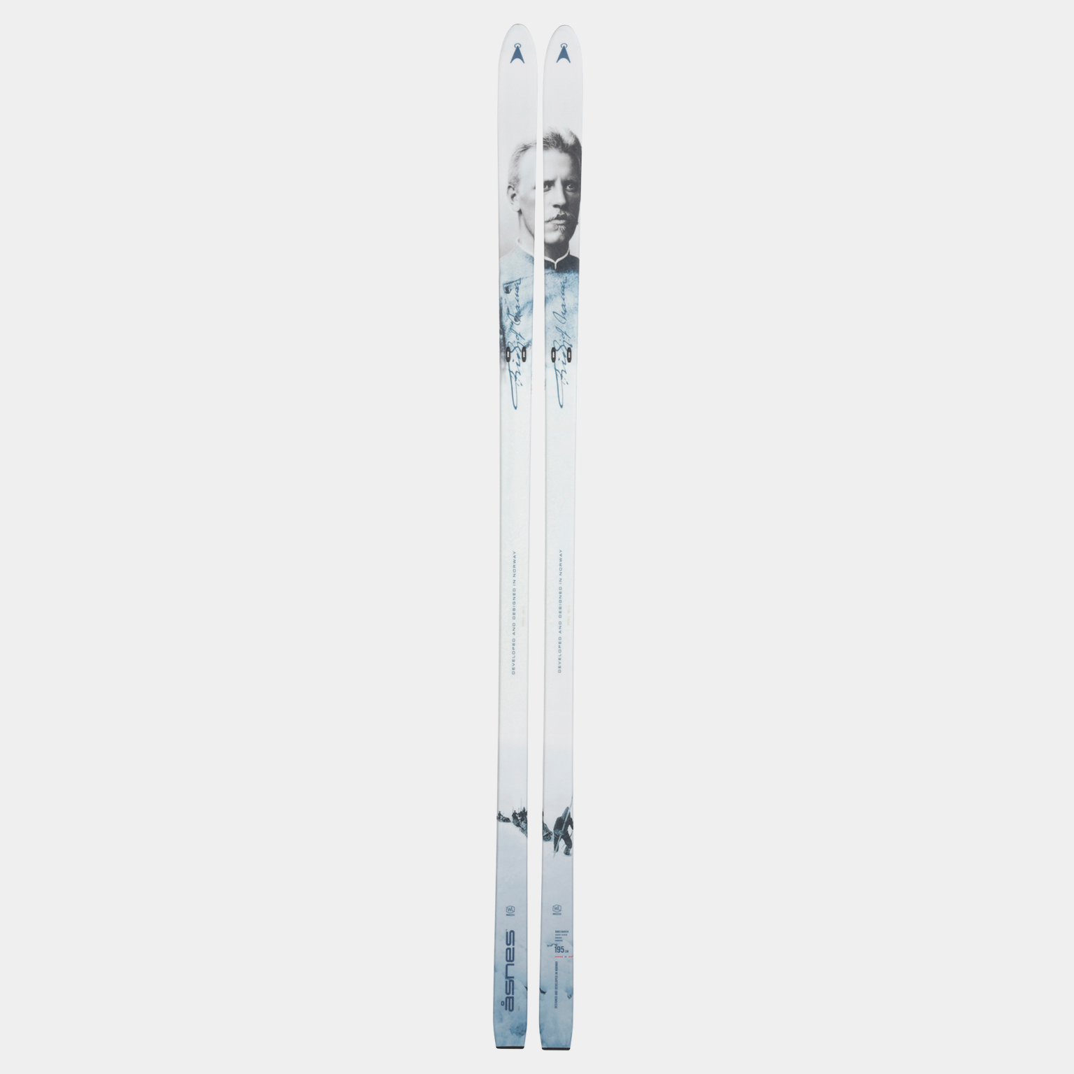  Esquis alpinos unissex BC Skis Nansen 24/25 sem cera - Branco