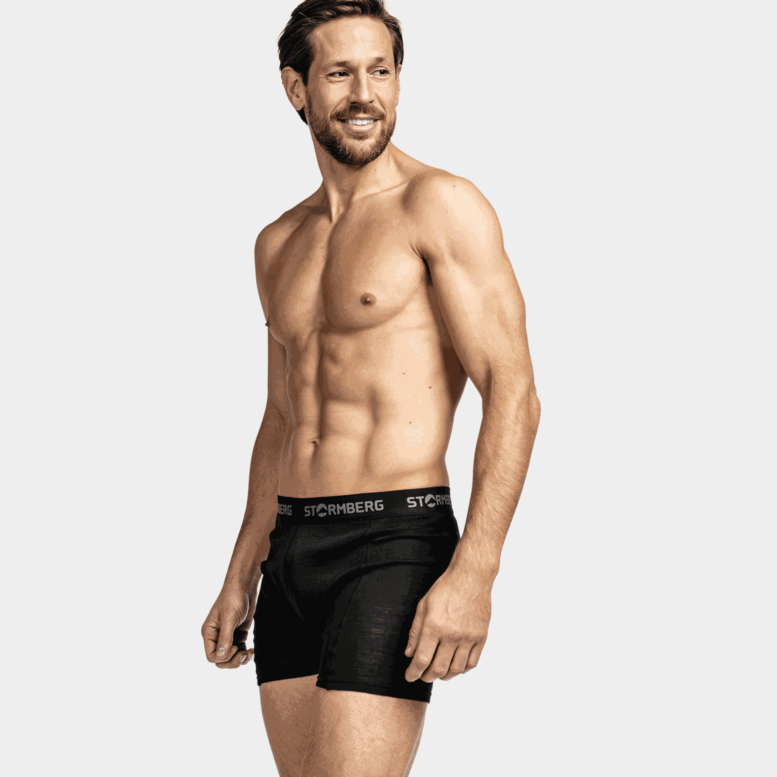 Kebnekaise Wool Boxer, boxershorts, herre - Svart