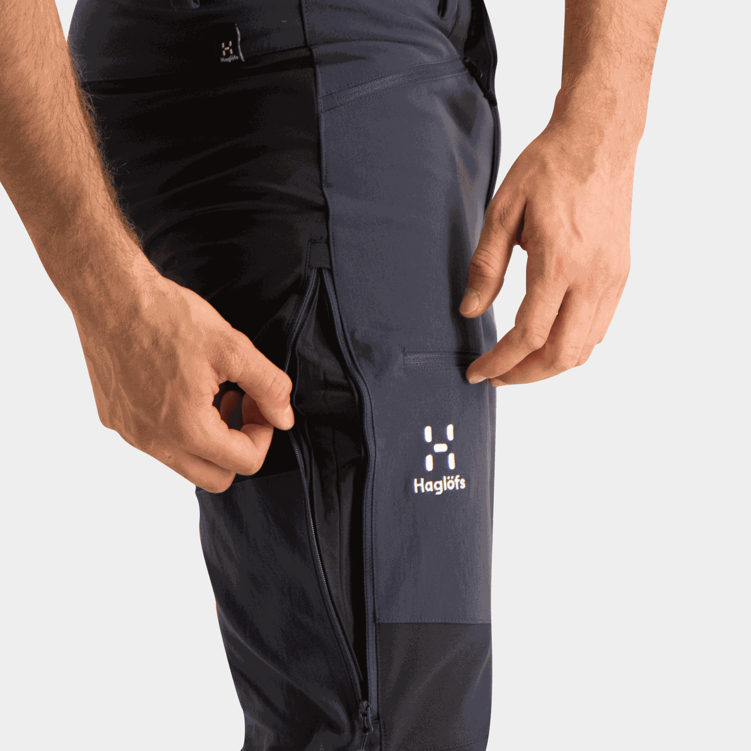 Calças skinny com zircônias, calças de caminhada