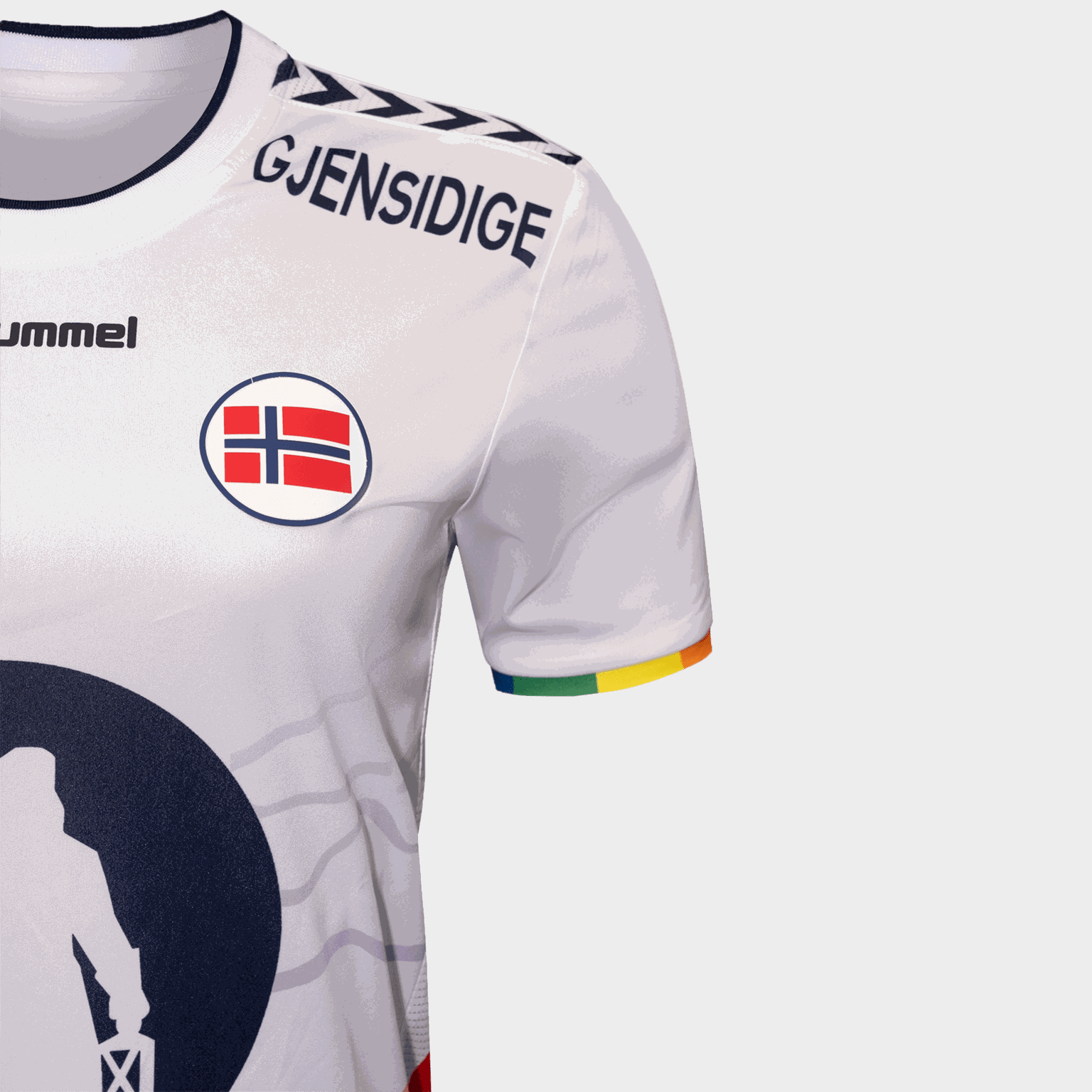 NHF 24 3rd Kit Jersey Short Sleeve, håndballdrakt, dame - Hvit