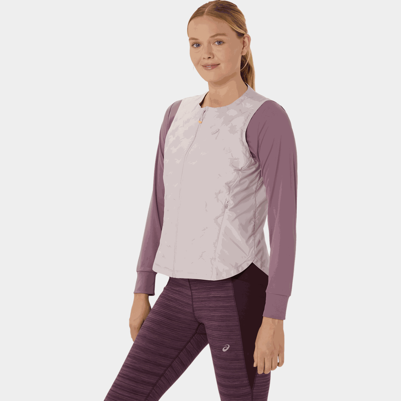  Nagino Run gewatteerd vest, gewatteerd vest voor dames – roze