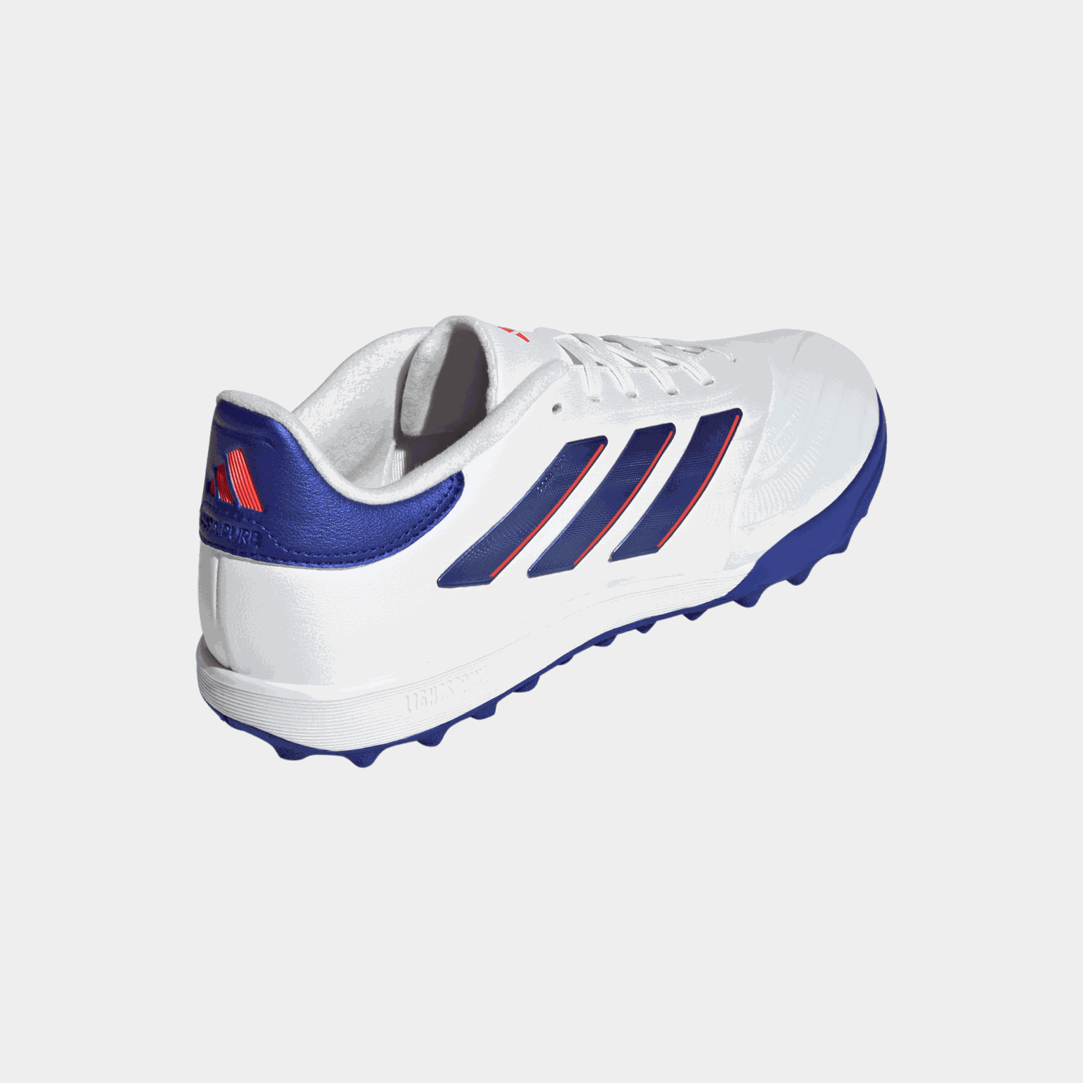 Chaussures de football COPA Pure 2 League TF, unisexes, pour terrains de sable et gazon synthétique – Blanches