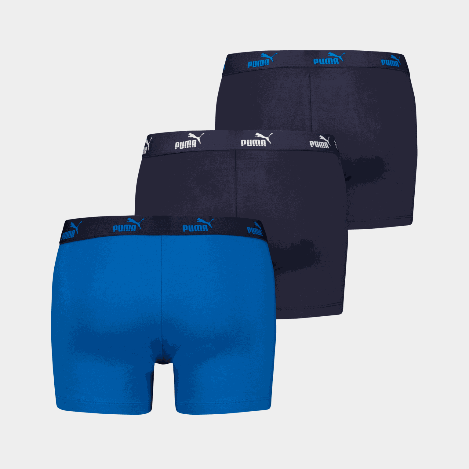 Puma BW boxershorts voor heren, seizoensaanbieding, effen kleur, 3-pack.