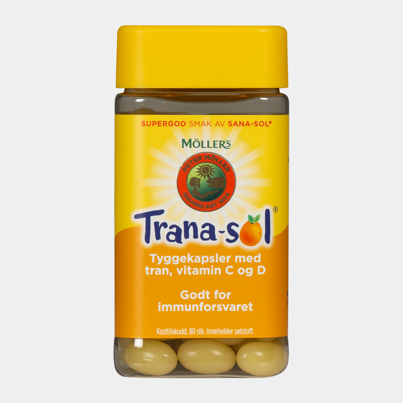  Möller's Trana-sol, kauwcapsules -