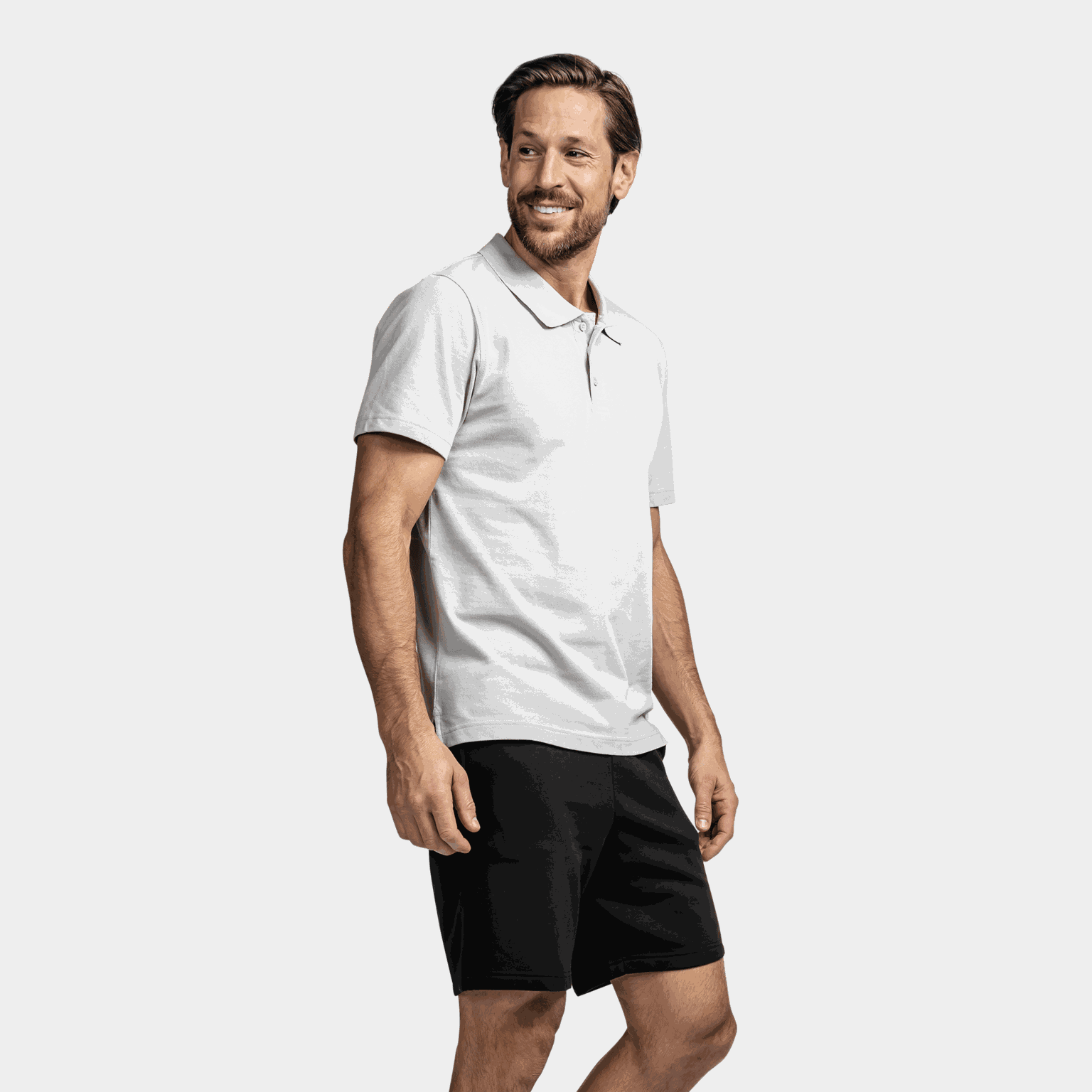  Essential piqué-T-shirt voor heren