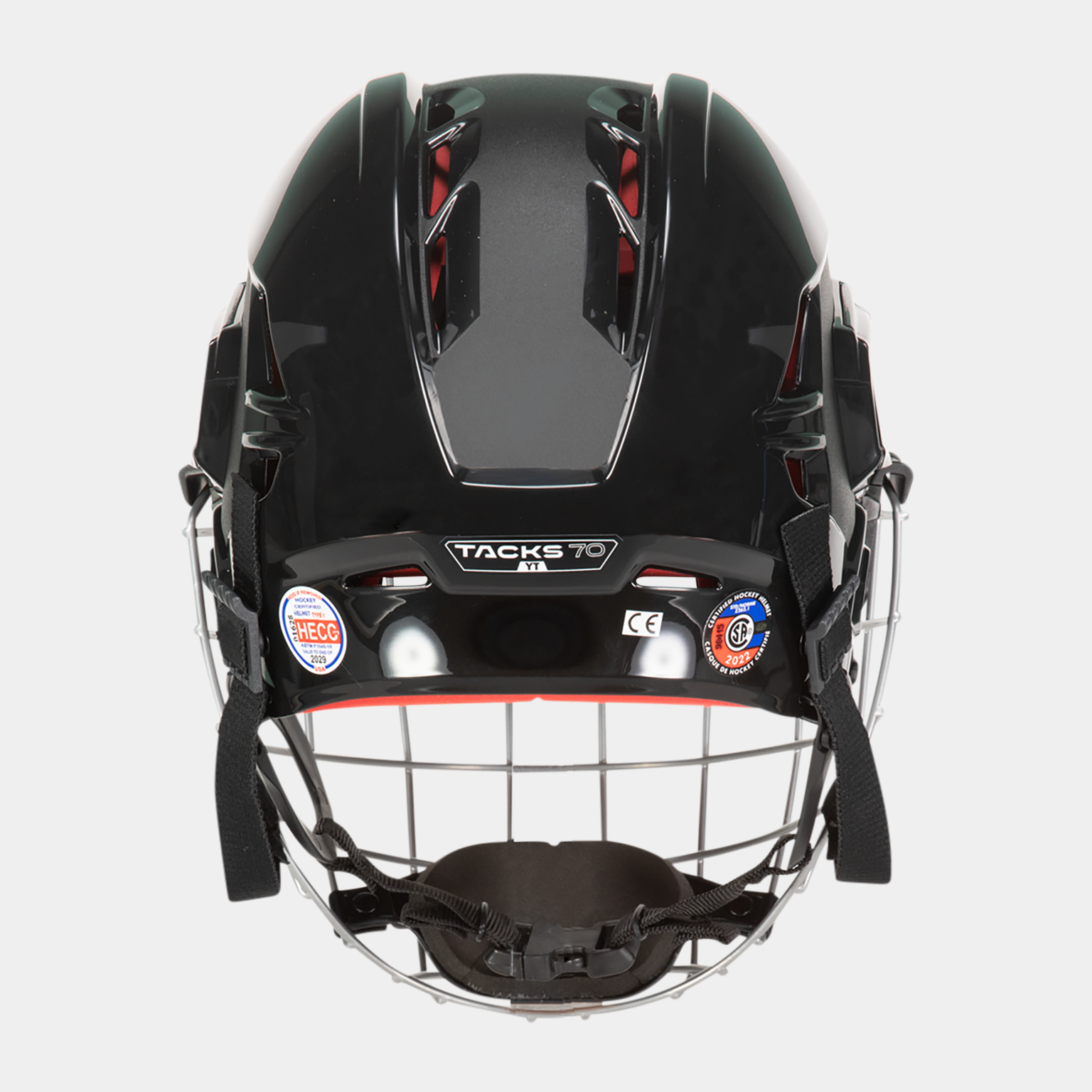  HTC 70 Combo YT 23/24 Kinderhockeyhelm – Zwart