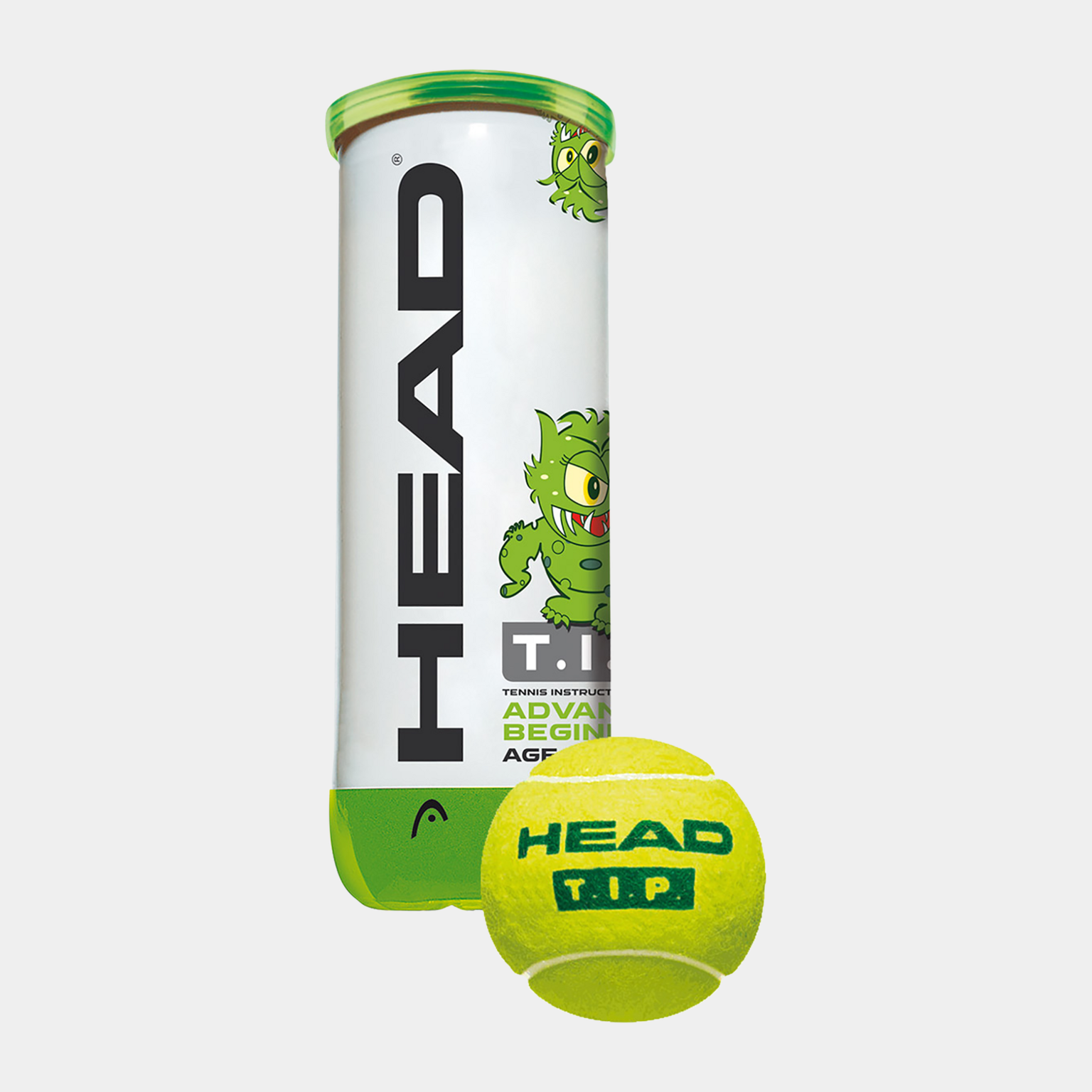  Pelota de tenis verde 3B con punta superior para niños/principiantes - Verde