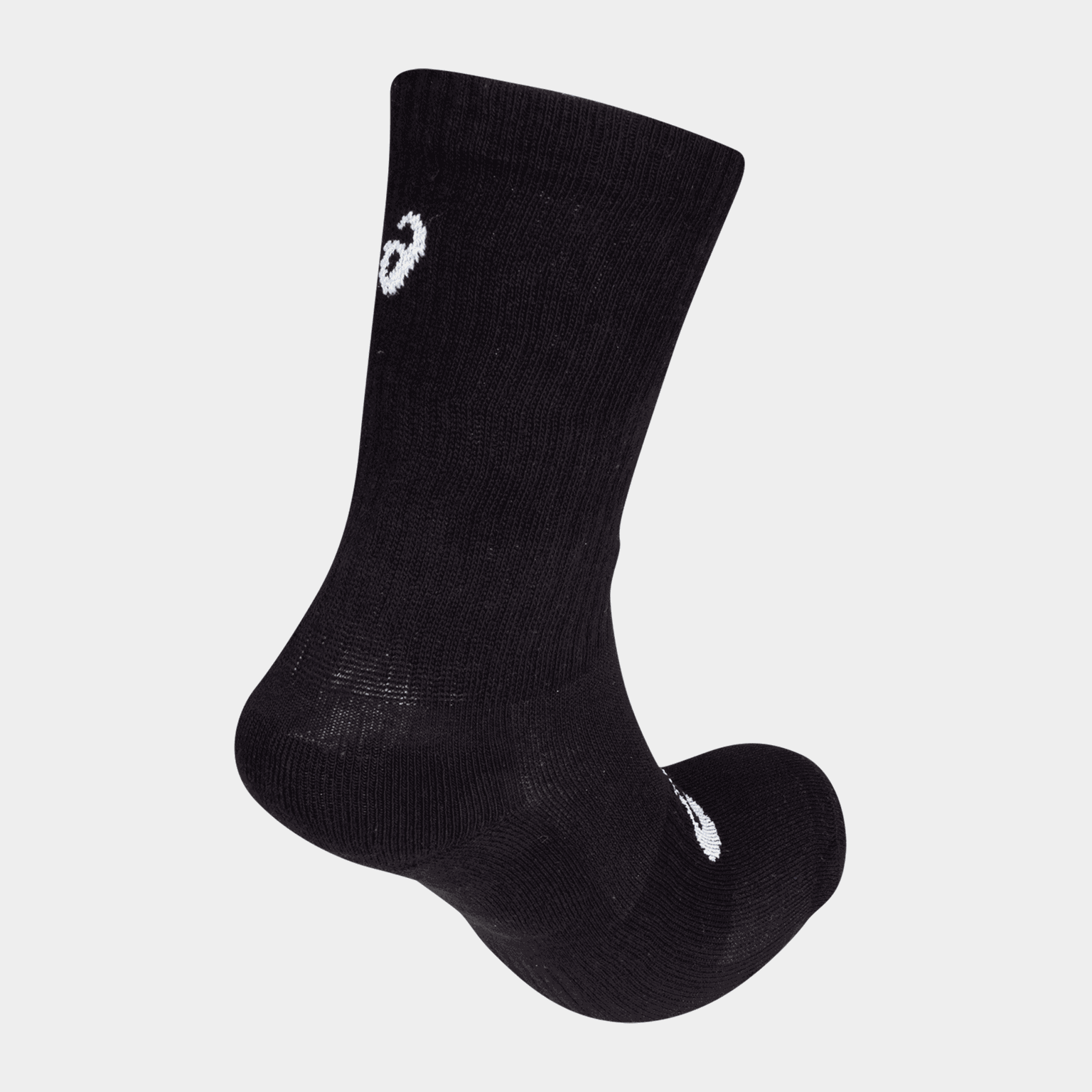  3PPK Crew sokken, katoen, unisex – zwart