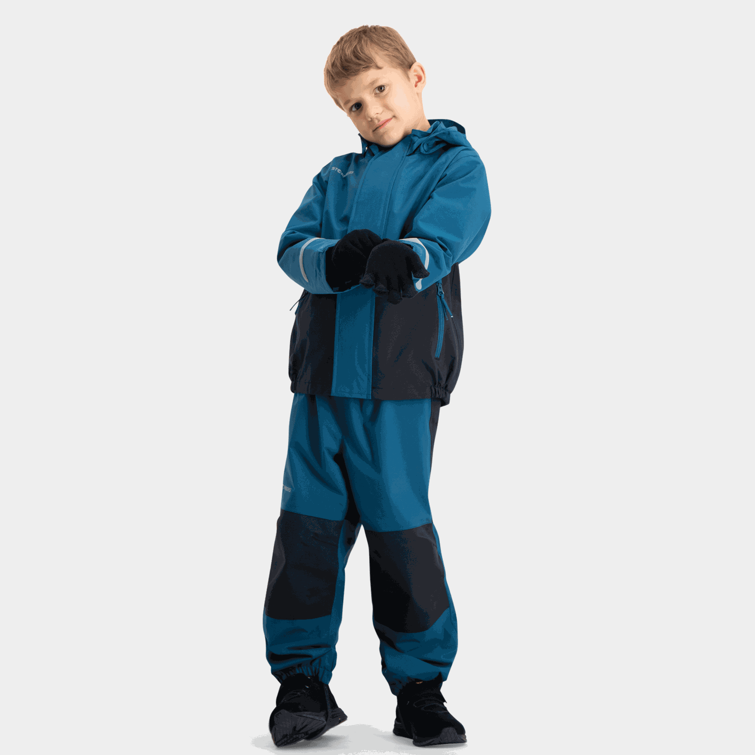  Luvas infantis Rosnos Smarttouch, conjunto de 2 unidades - pretas