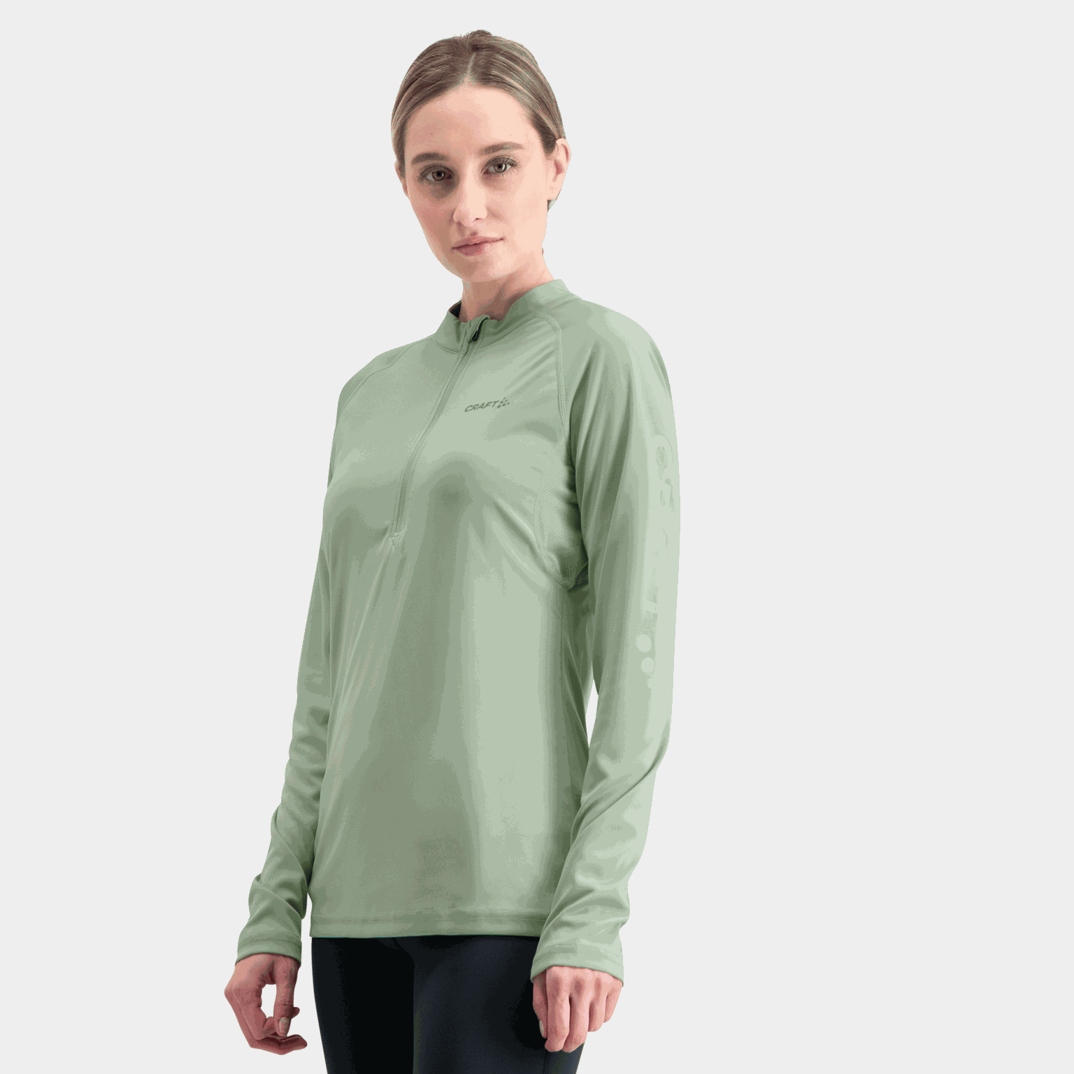 Core Charge 2 dames sweatshirt met lange mouwen en volledige ritssluiting