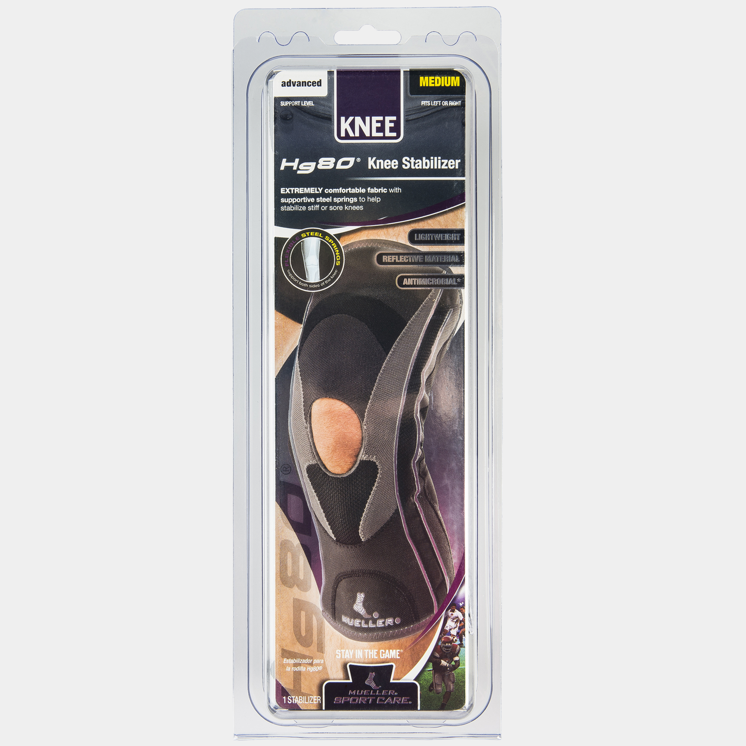  Orteza stabilizująca kolano HG80 – czarna