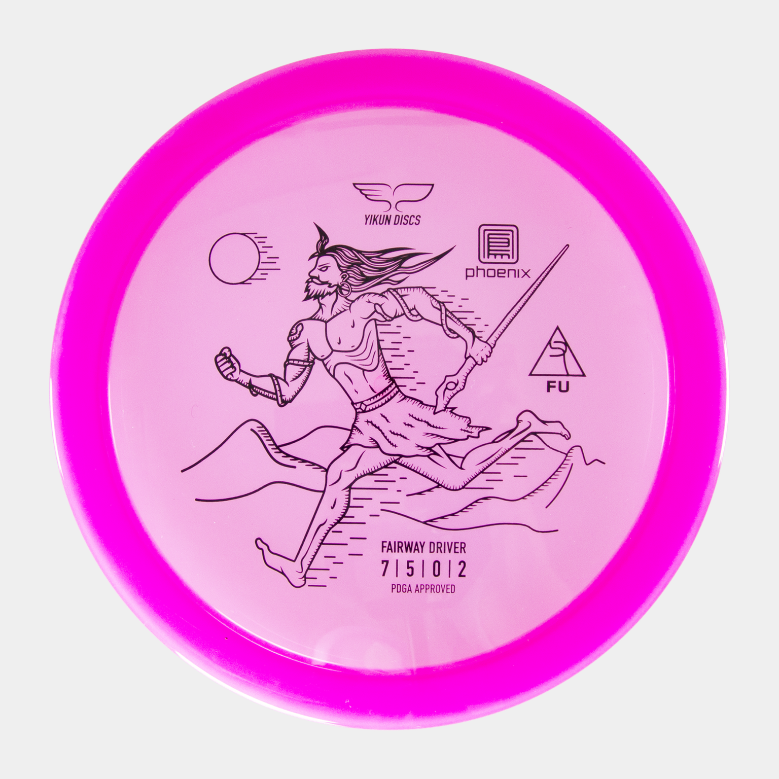  Phoenix FU Driver, 170-175 g, roze, discgolf driver – roze