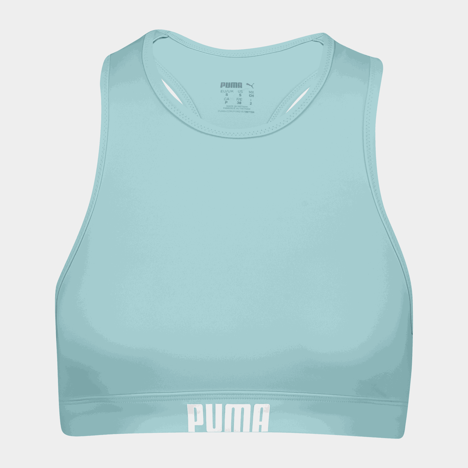 Swim Women Racerback Top 1P, bikinioverdel, dame - Turkis