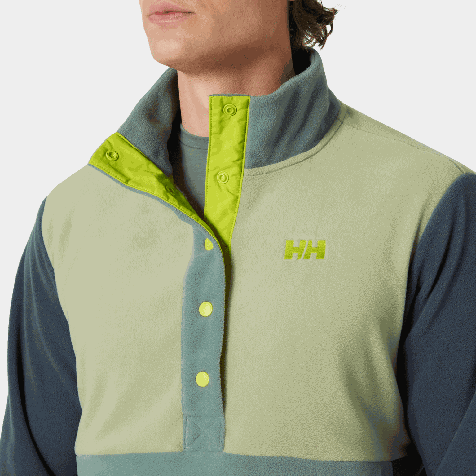 Maglione da uomo Daybreaker con bottoni a pressione, maglione in pile