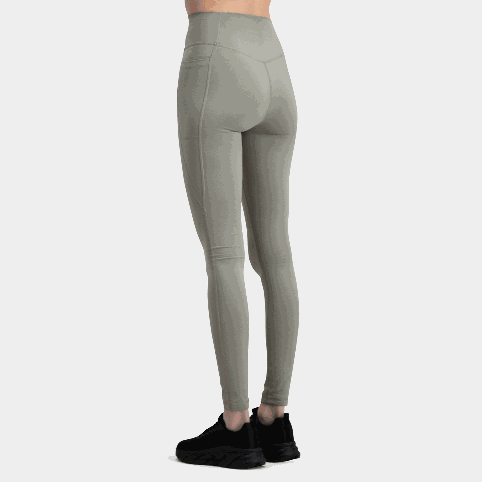 Optime Essentials Damskie długie legginsy z ukrytą kieszenią, legginsy treningowe