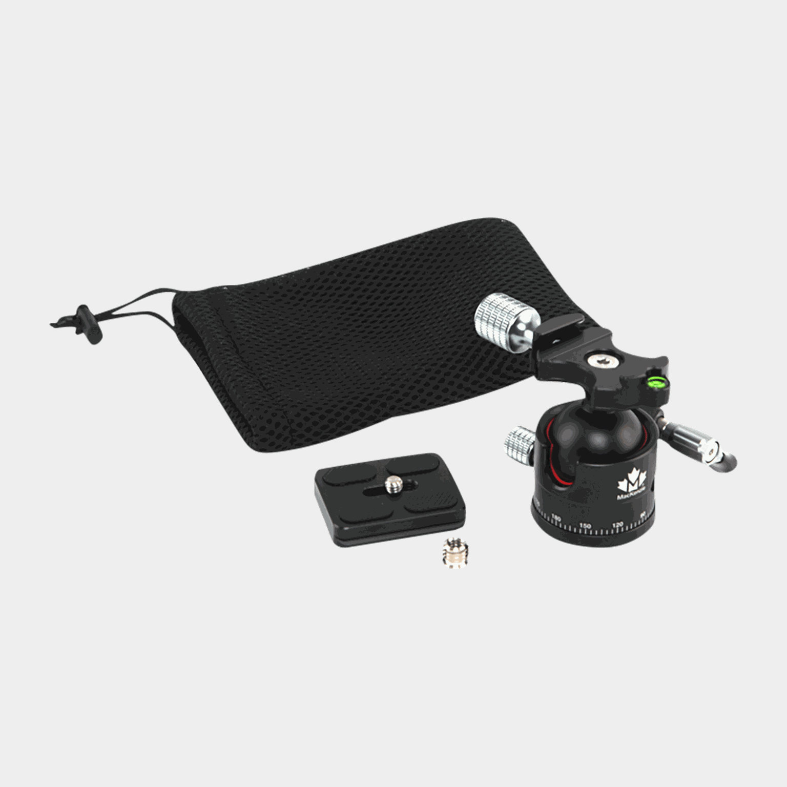Testa a sfera per armi/fotocamere, 10 kg, nera