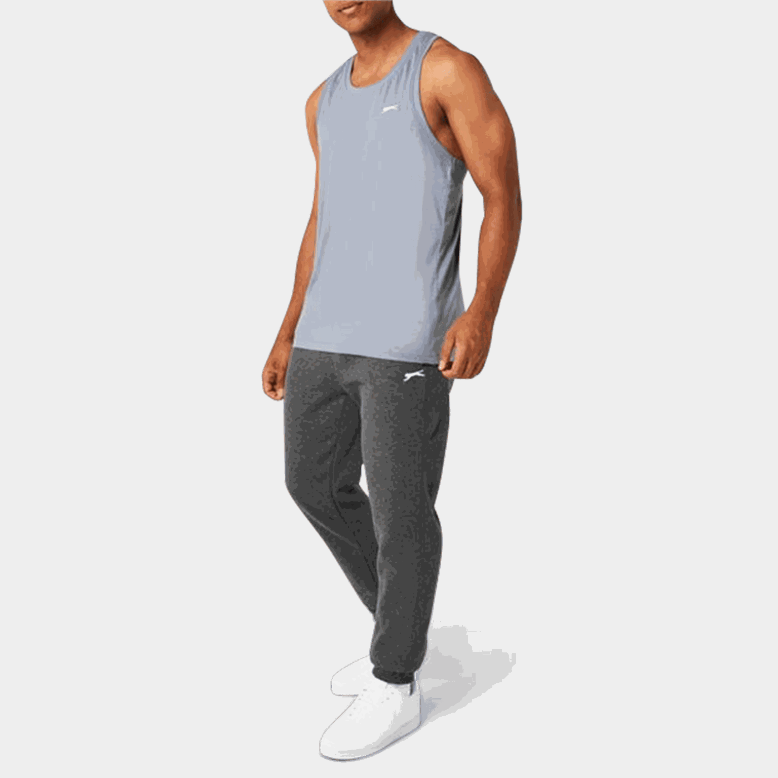 Pantalones deportivos de felpa con puños para hombre