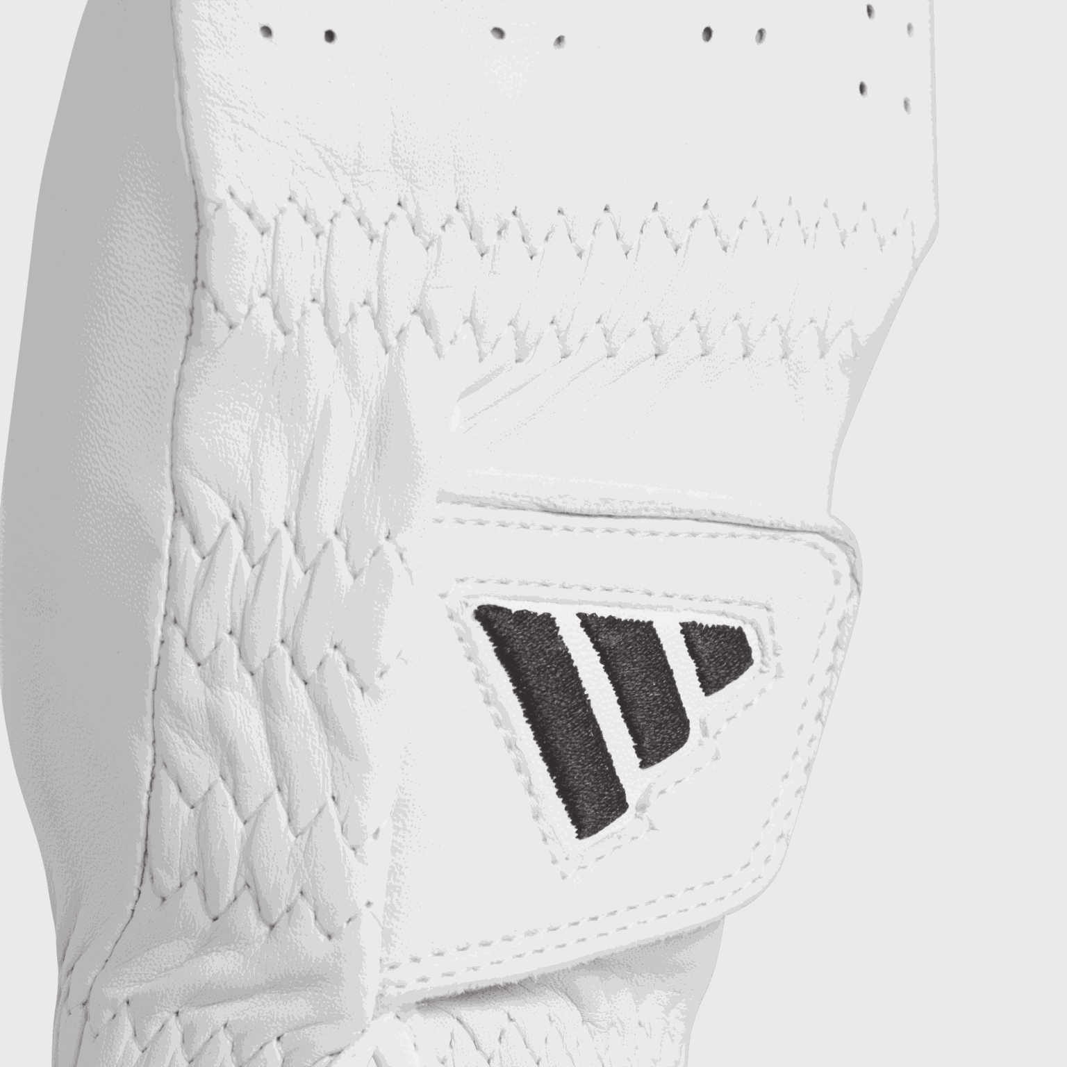  Gant de golf professionnel en cuir, simple, pour homme - blanc