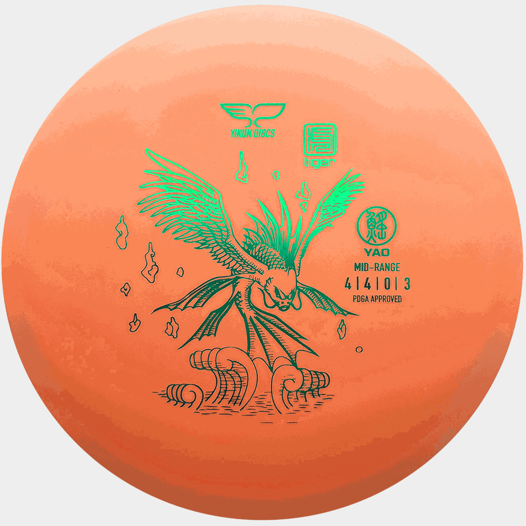  Tiger Line Midrange Yao (170-175 g), Midrange, Disc Golf - Orange