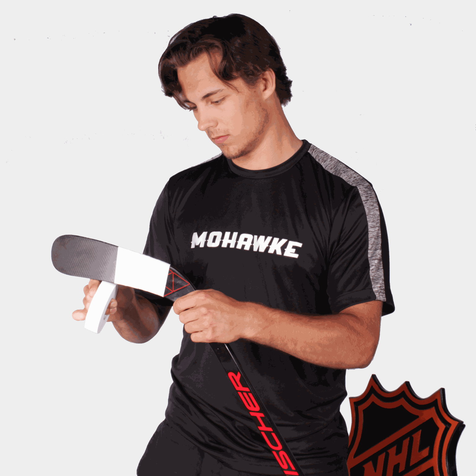 Mohawke Cloth Hockey Tape, 25 mm x 20 m, hockeytape - Hvit