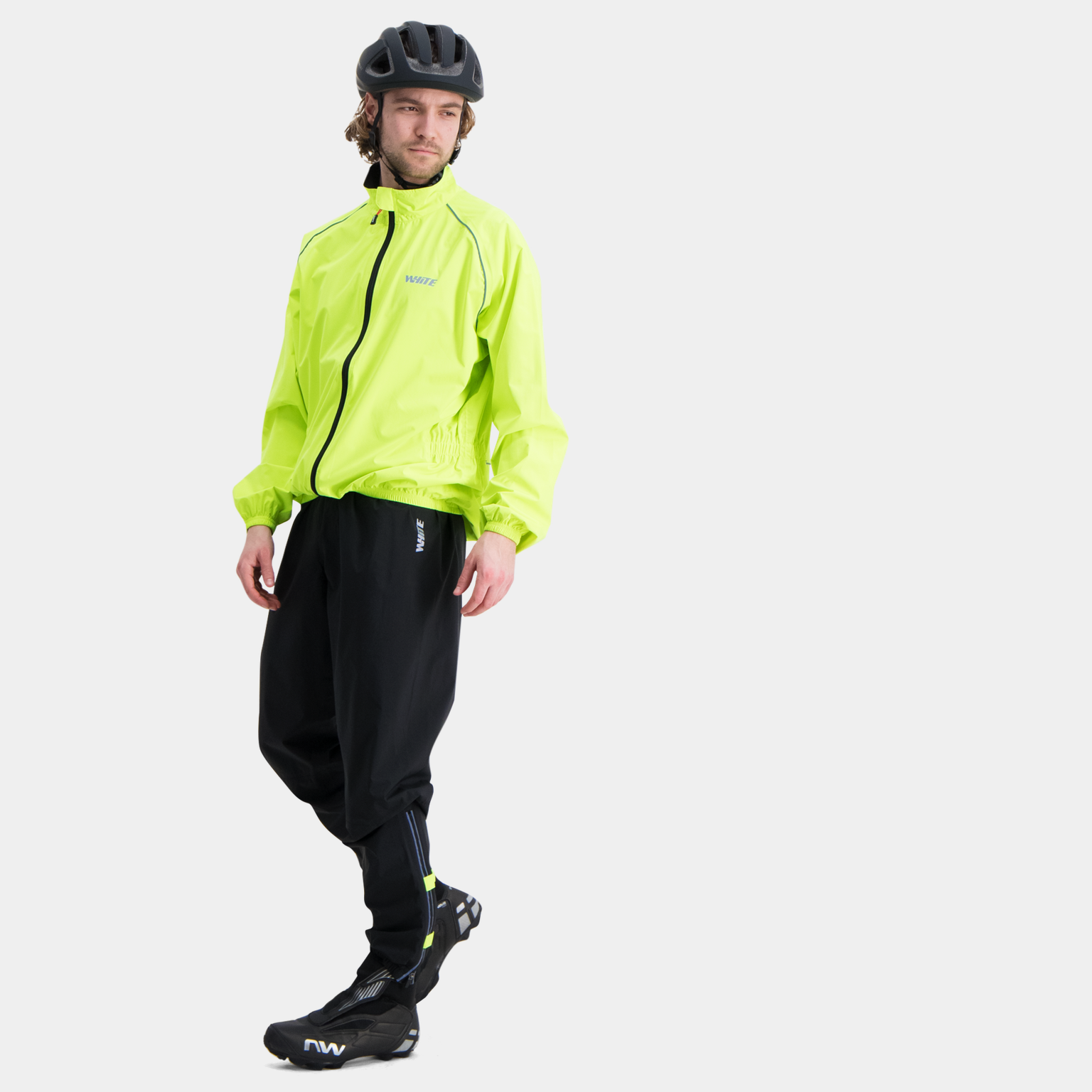  Žlutý nepromokavý overal (bunda/kalhoty), velikost USX 25, unisex