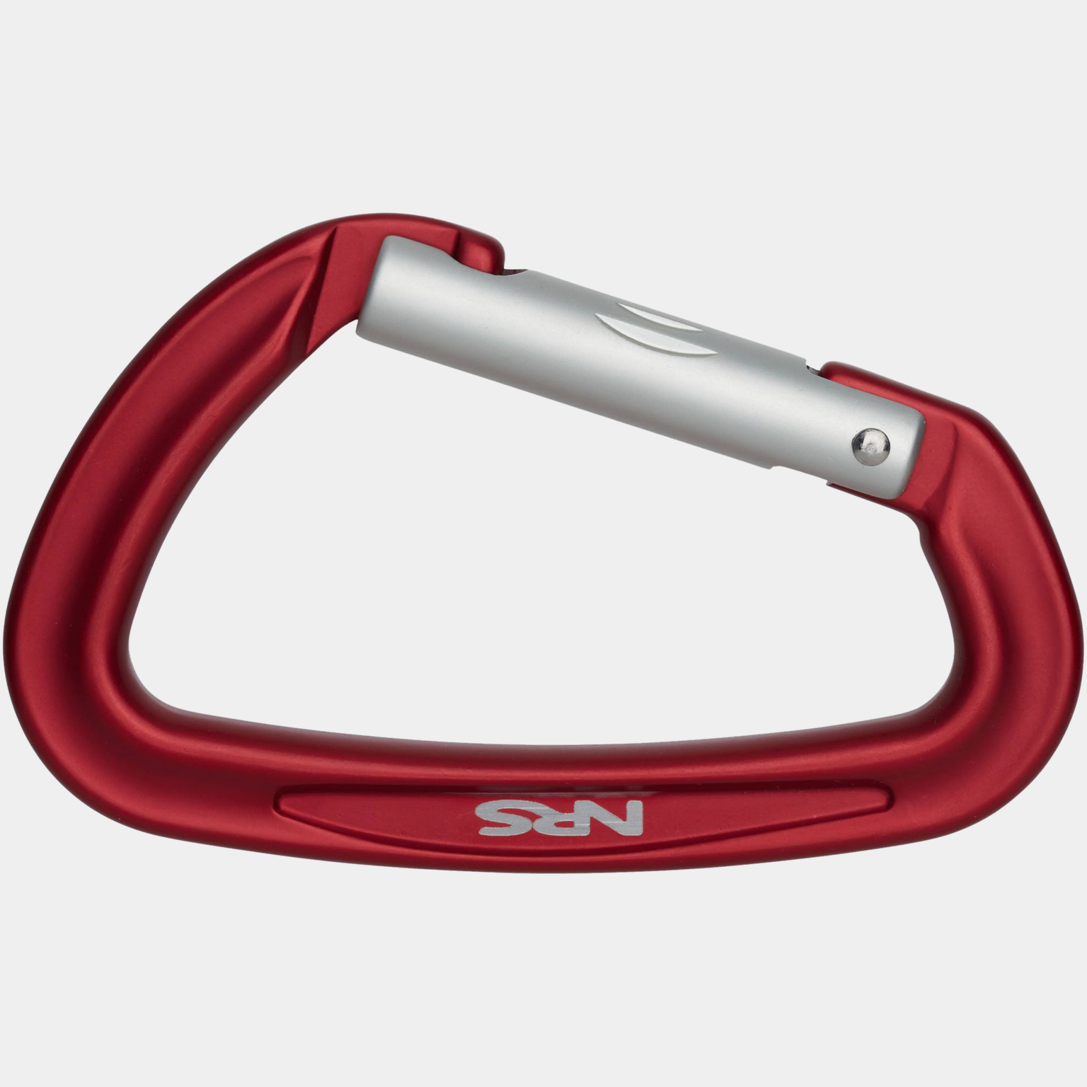 Sliq Straight Gate Carabiner Red/Silver, karabinkrok -