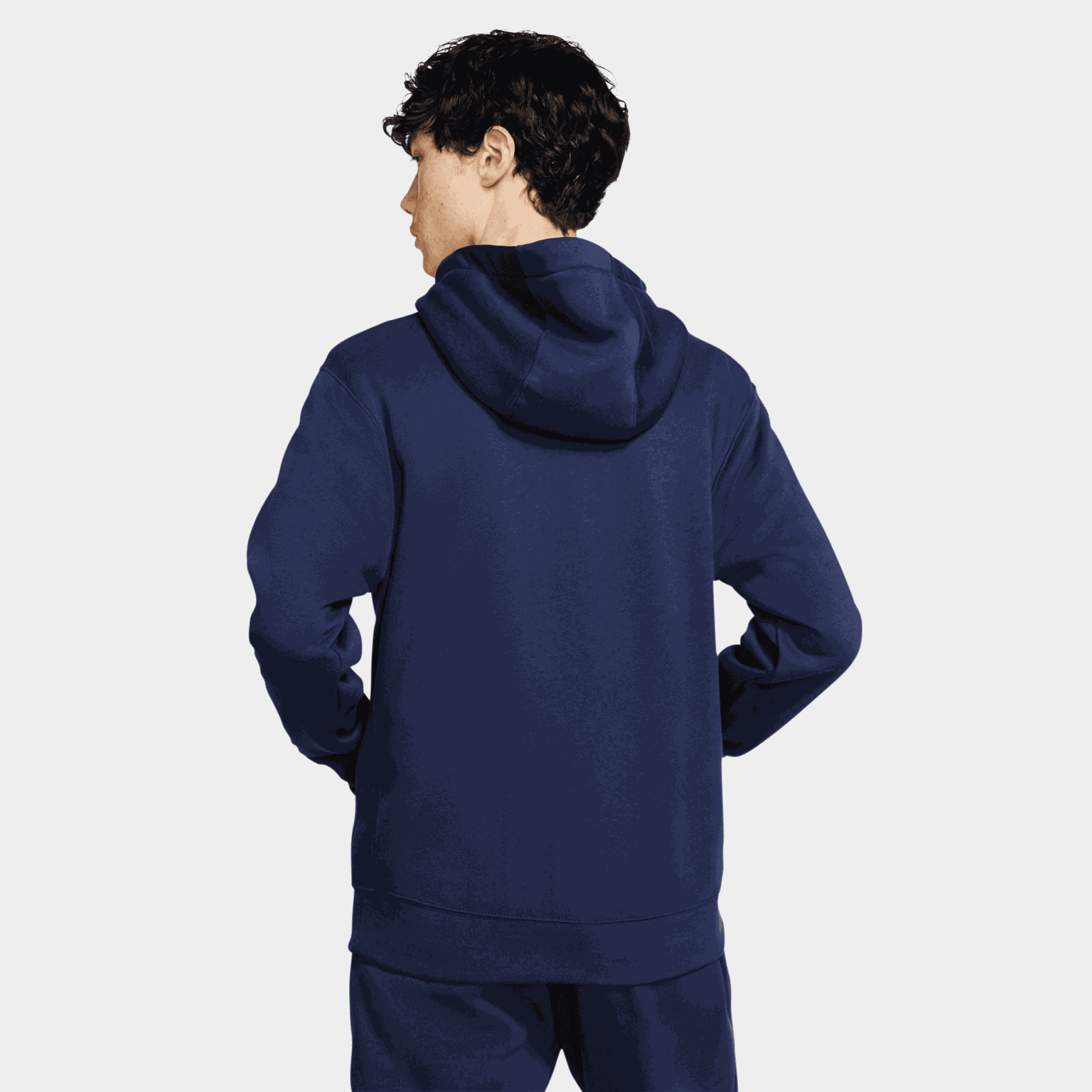  Herensweatshirt met rits en clubpasvorm.