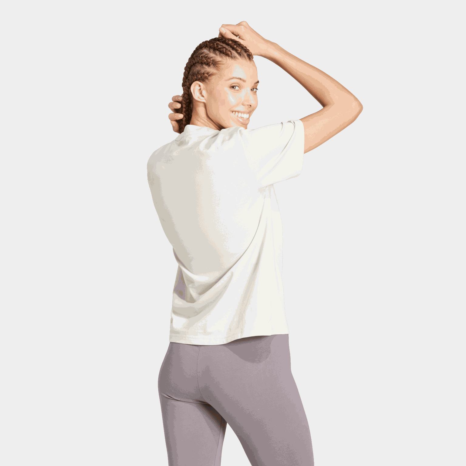  T-shirt en coton Essentials avec grand logo, T-shirt femme