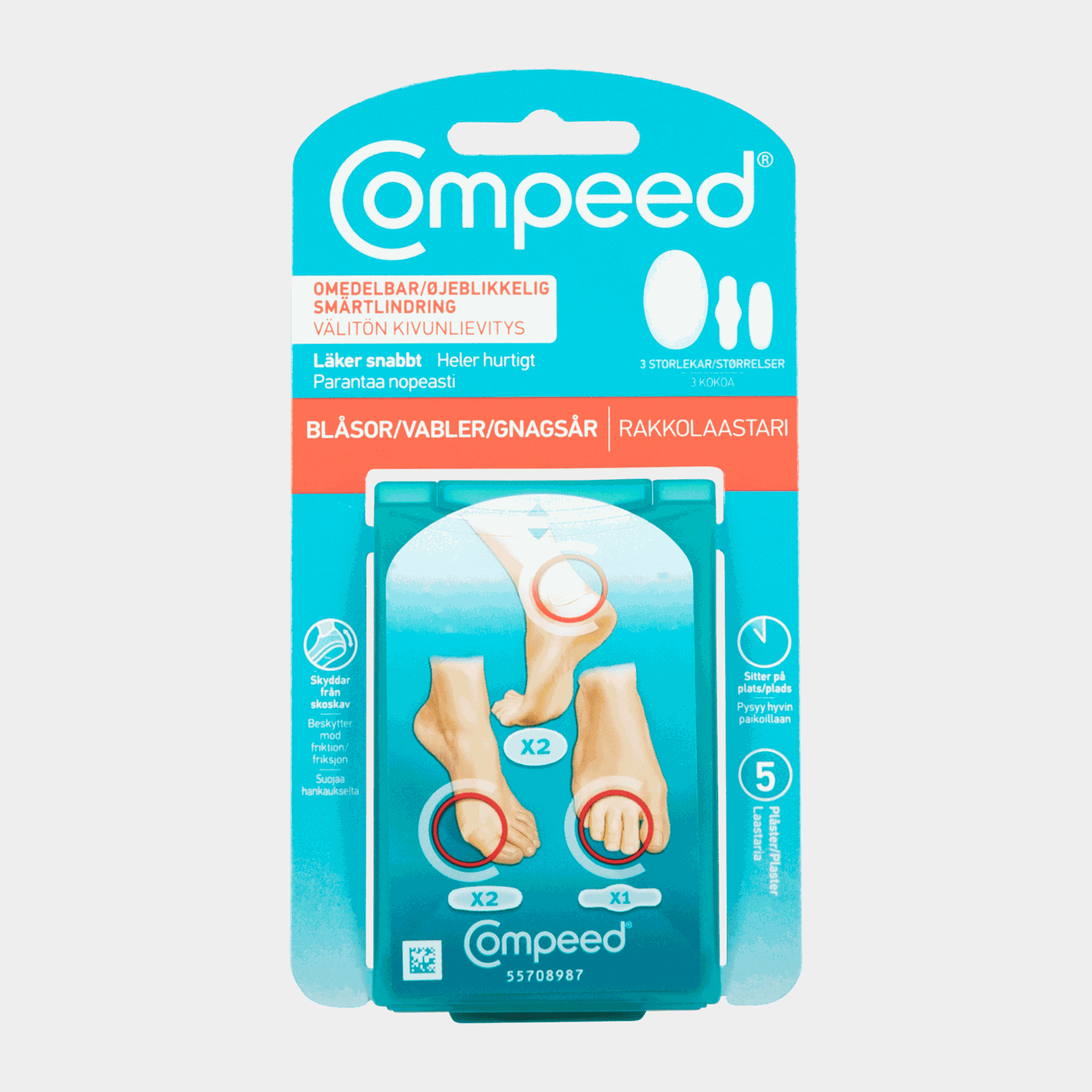 Compeed Blis Mix Pack 5, gnagsårplaster -