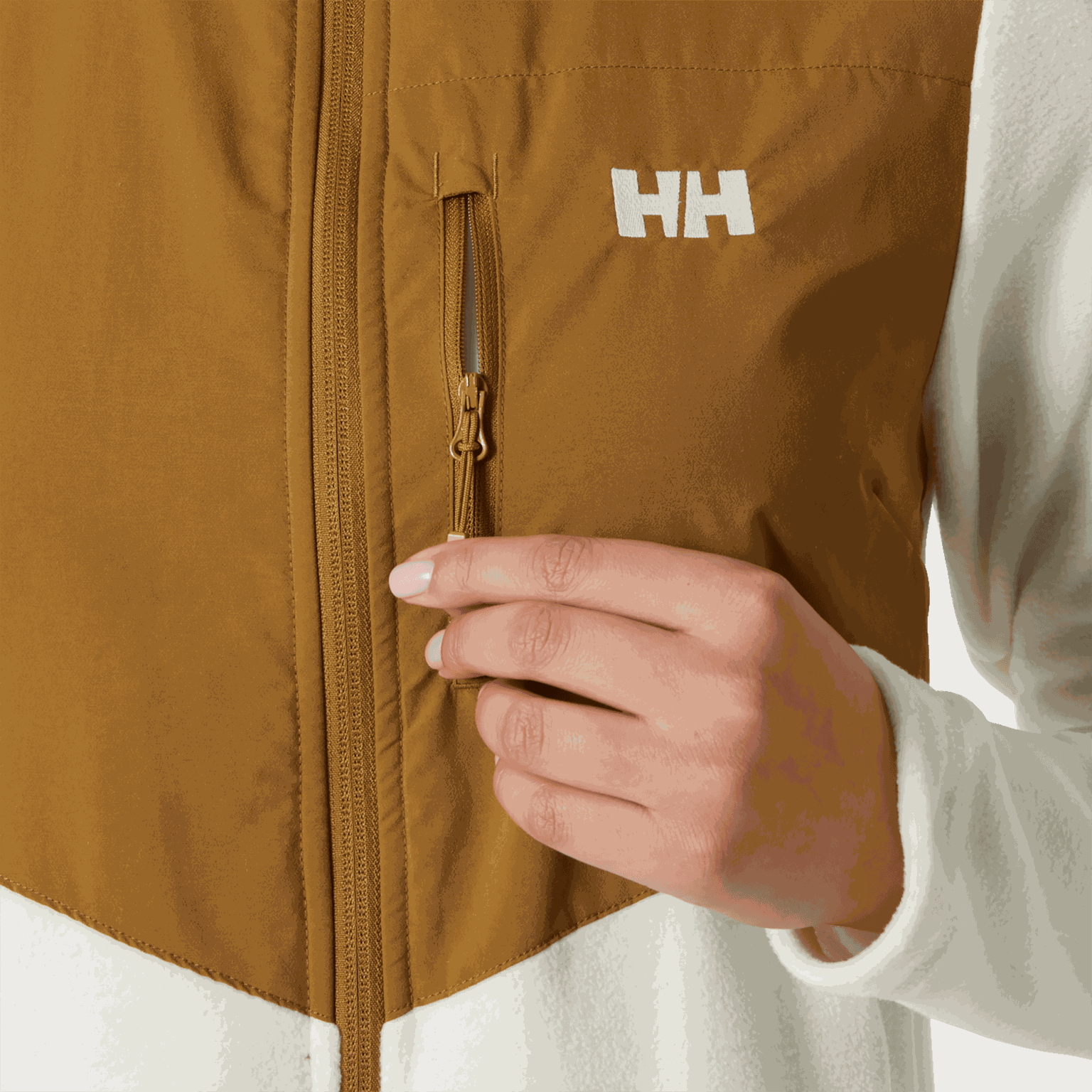 Jaqueta feminina de fleece com estampa Daybreaker Block