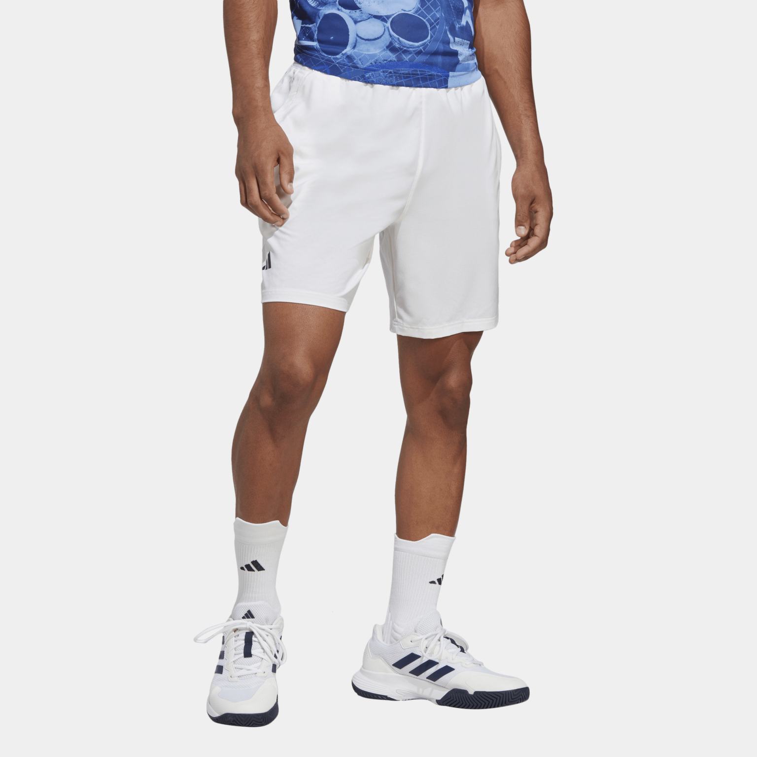 Club Stretch Woven Shorts, tennisshorts, treningsshorts, herre - Hvit