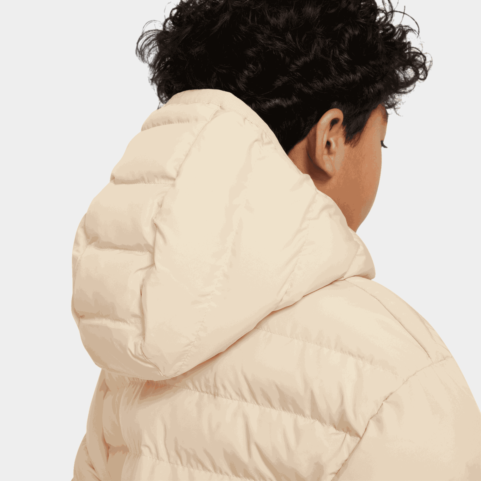  Veste fonctionnelle légère en matière synthétique, veste d'hiver pour enfants - Marron