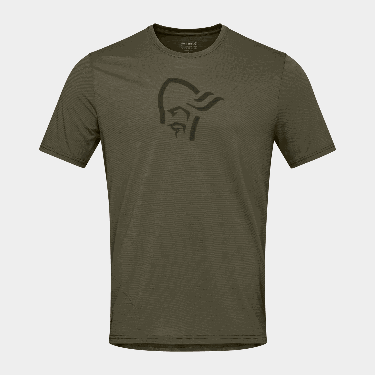  T-shirt da uomo Femund Equalizer in lana merino - Verde