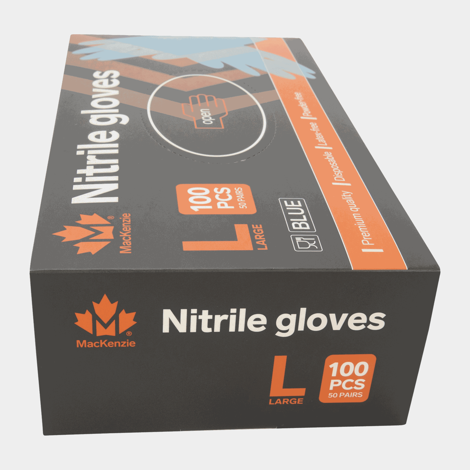 Gants en nitrile, 50 paires, gants jetables, nitrile – bleus