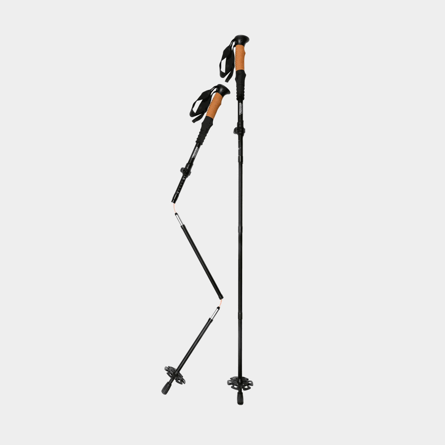 Trekking Poles Aluminum Z-fold, gåstaver -