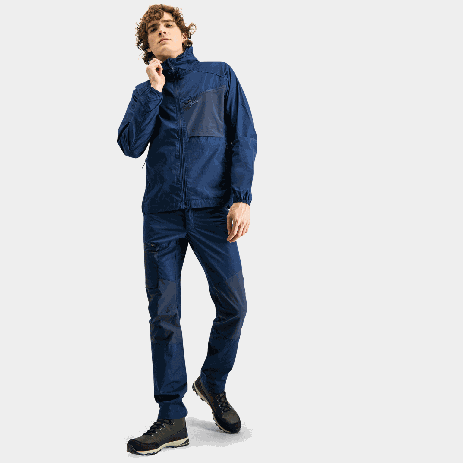 Tived Jacke, Wanderjacke, Homme - Bleu